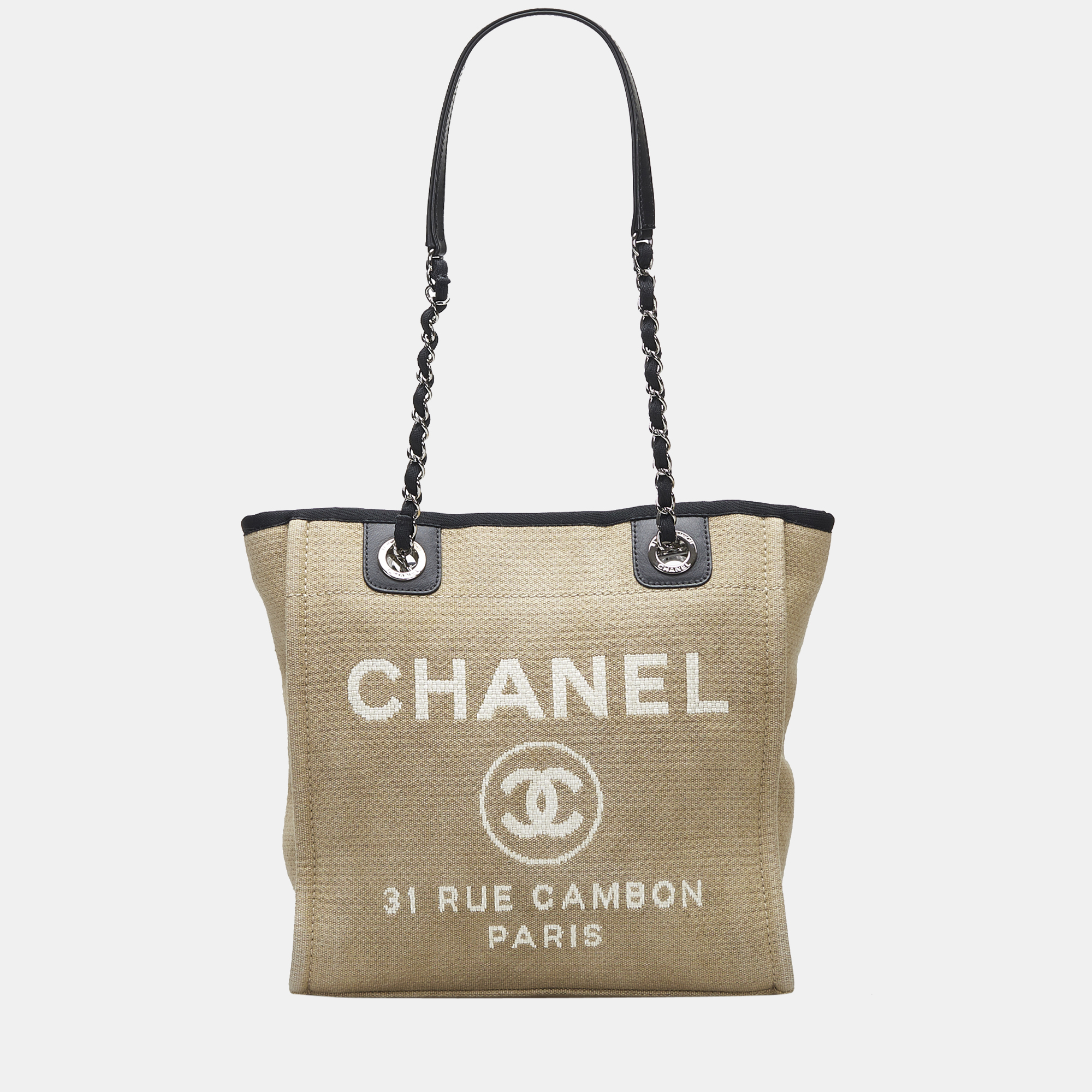 Chanel Beige/Brown Deauville Tote Bag