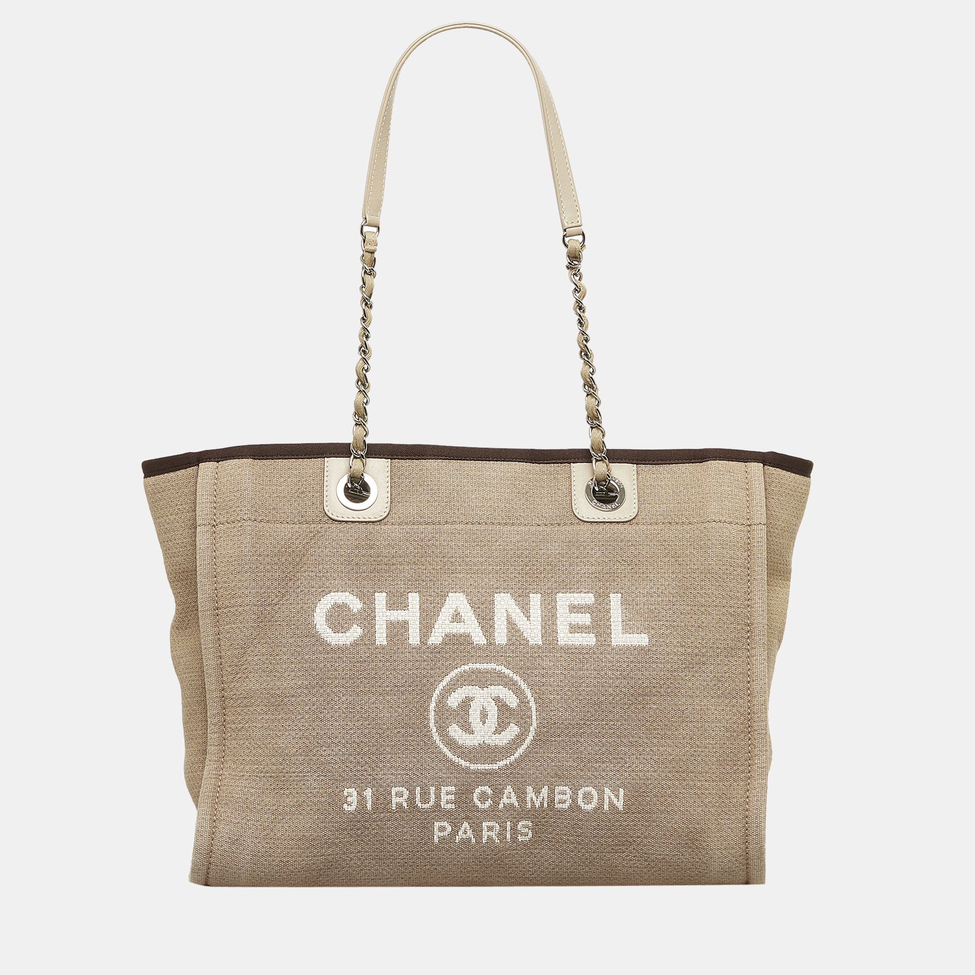 Chanel Beige/Brown Deauville Tote