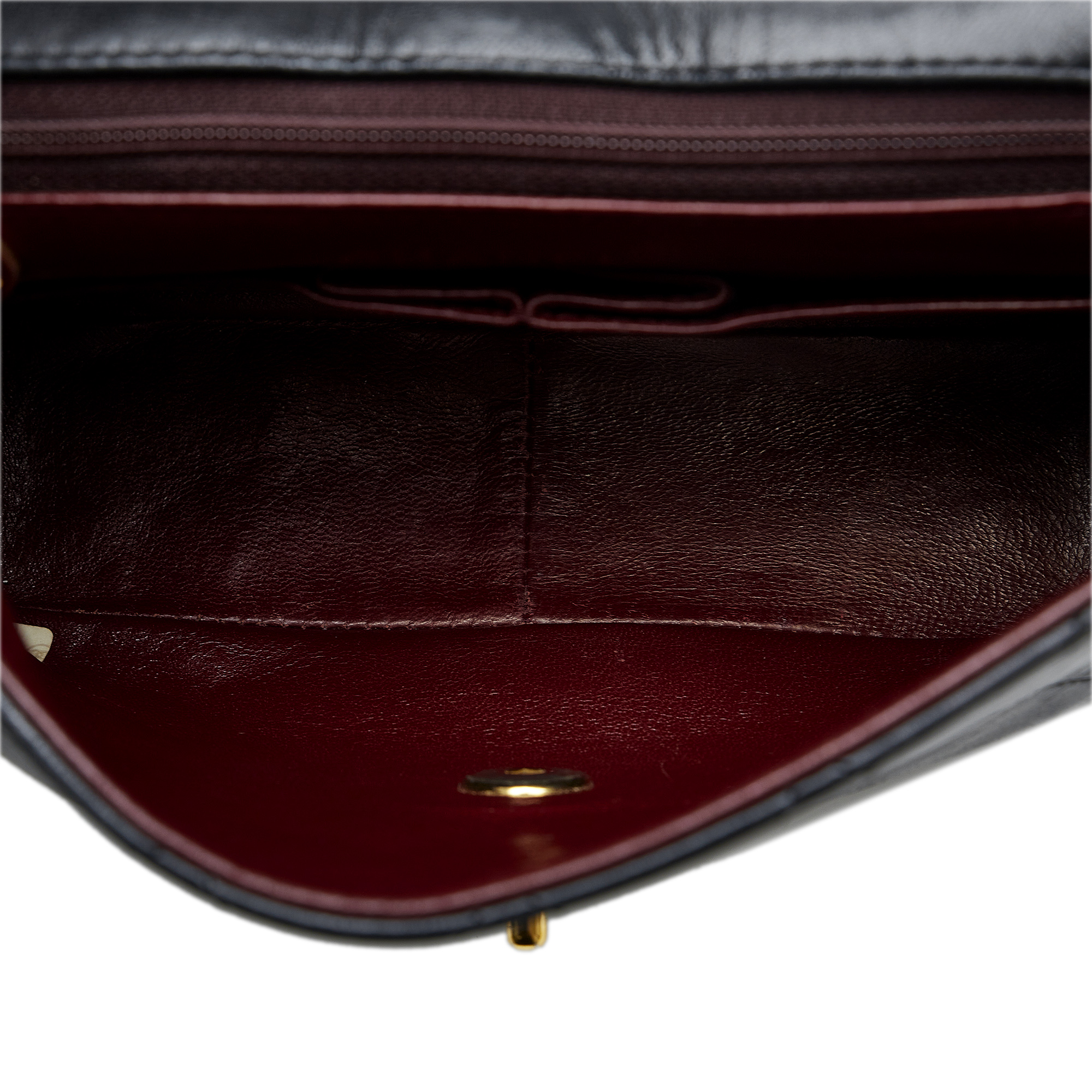 Chanel Black Medium Classic Lambskin Single Flap Bag