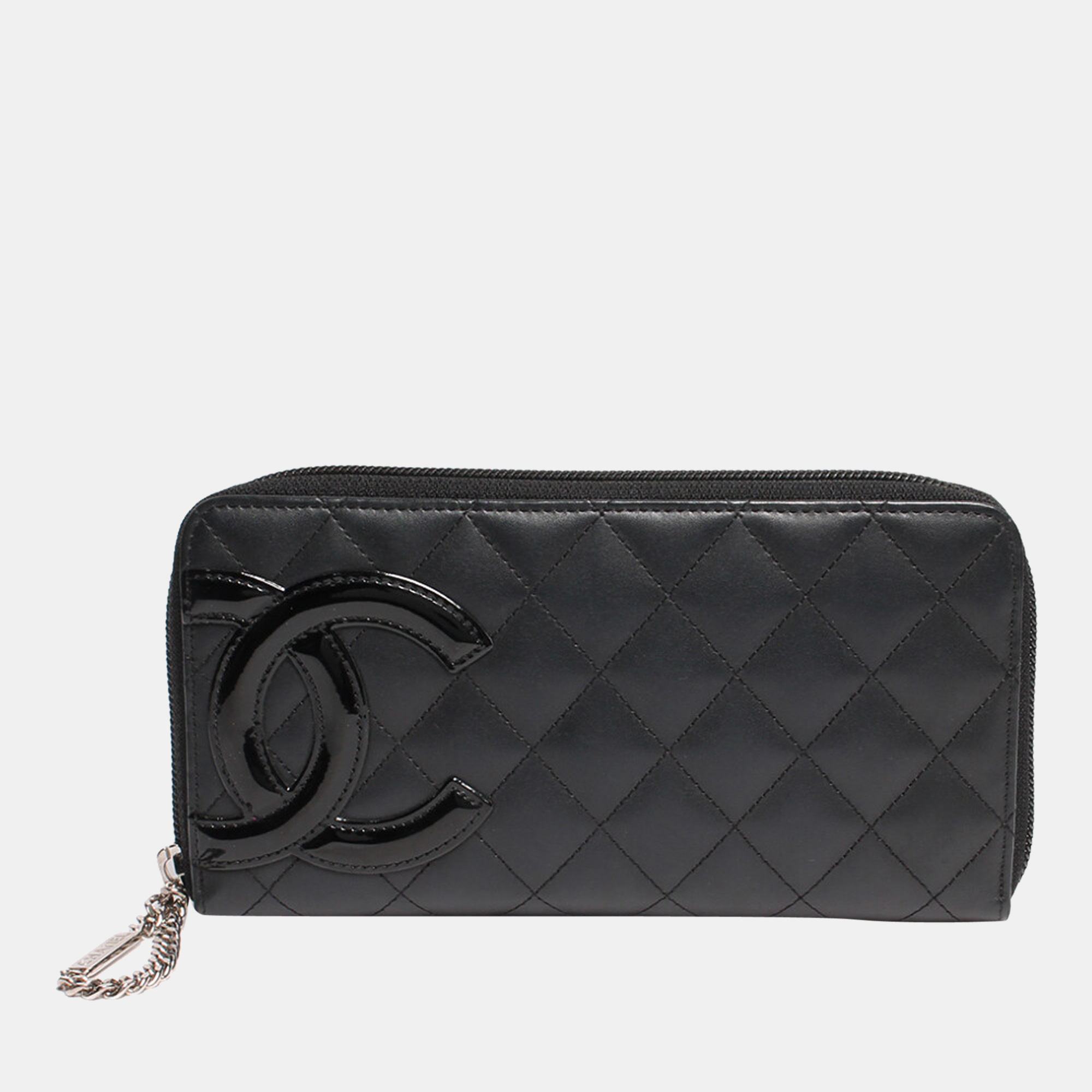 Chanel Black Leather Cambon Ligne Wallet