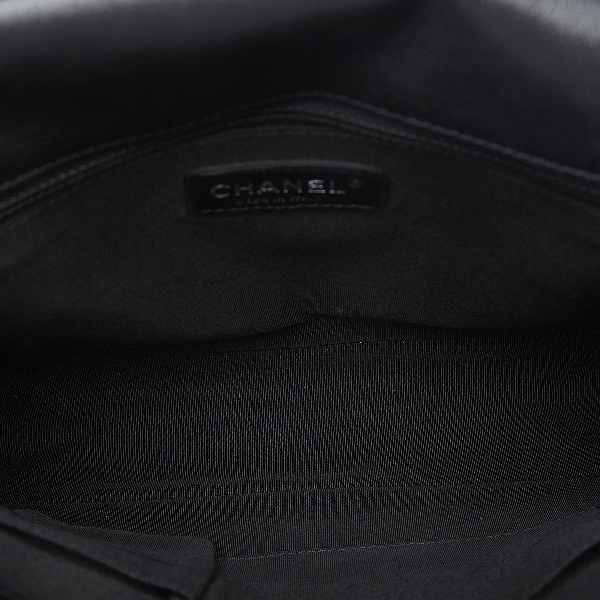 Chanel Black Large Lambskin Boy Bag