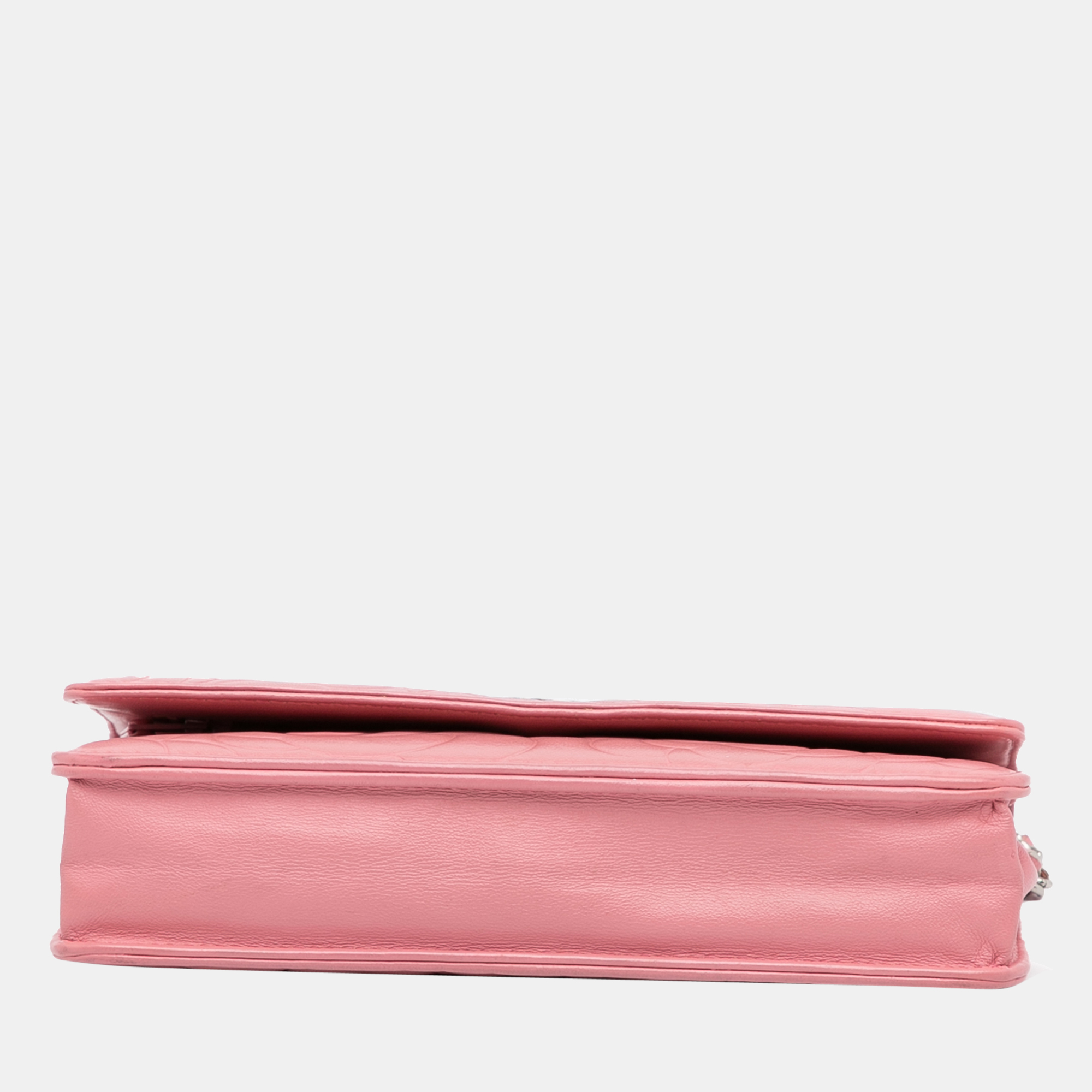Chanel Pink Camellia Wallet On Chain