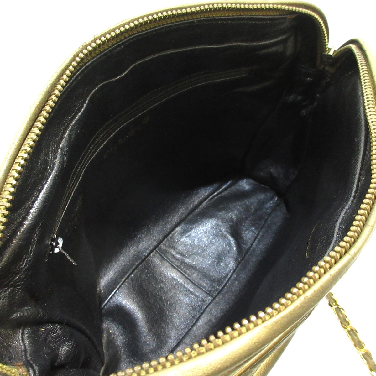 Chanel Khaki Leather CC Tassle Camera Bag