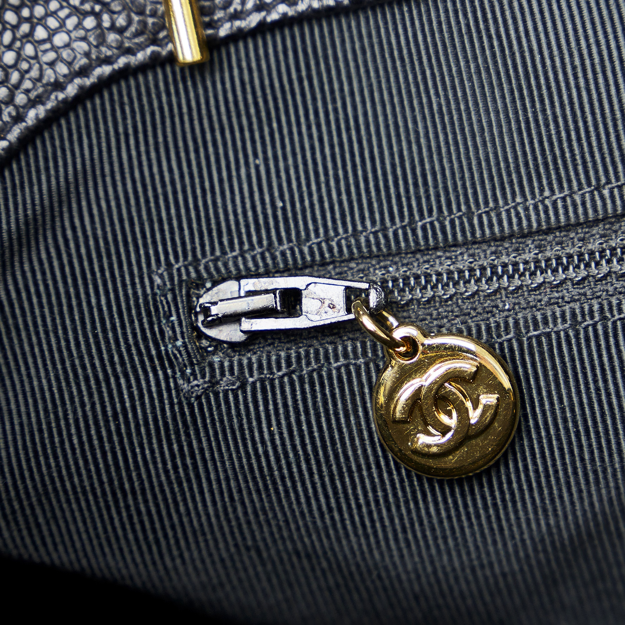 Chanel Black Triple CC Caviar Shoulder Bag