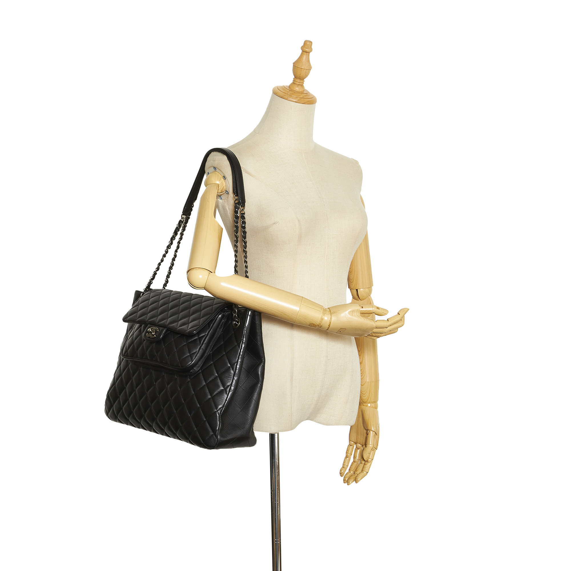 Chanel Black Paris-Edinburgh Flap Shoulder Bag