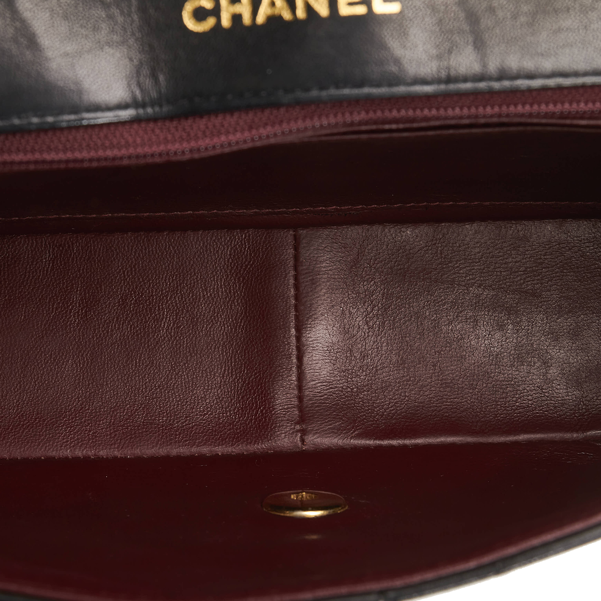 Chanel Black Medium Diana Flap Lambskin Leather Crossbody Bag