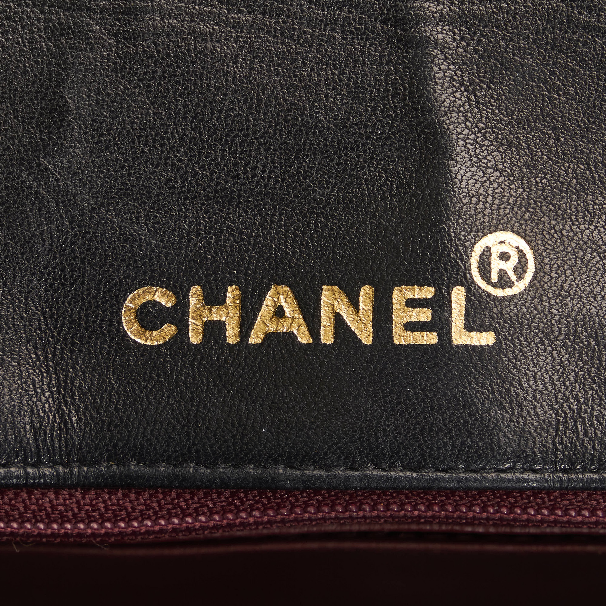 Chanel Black Medium Diana Flap Lambskin Leather Crossbody Bag