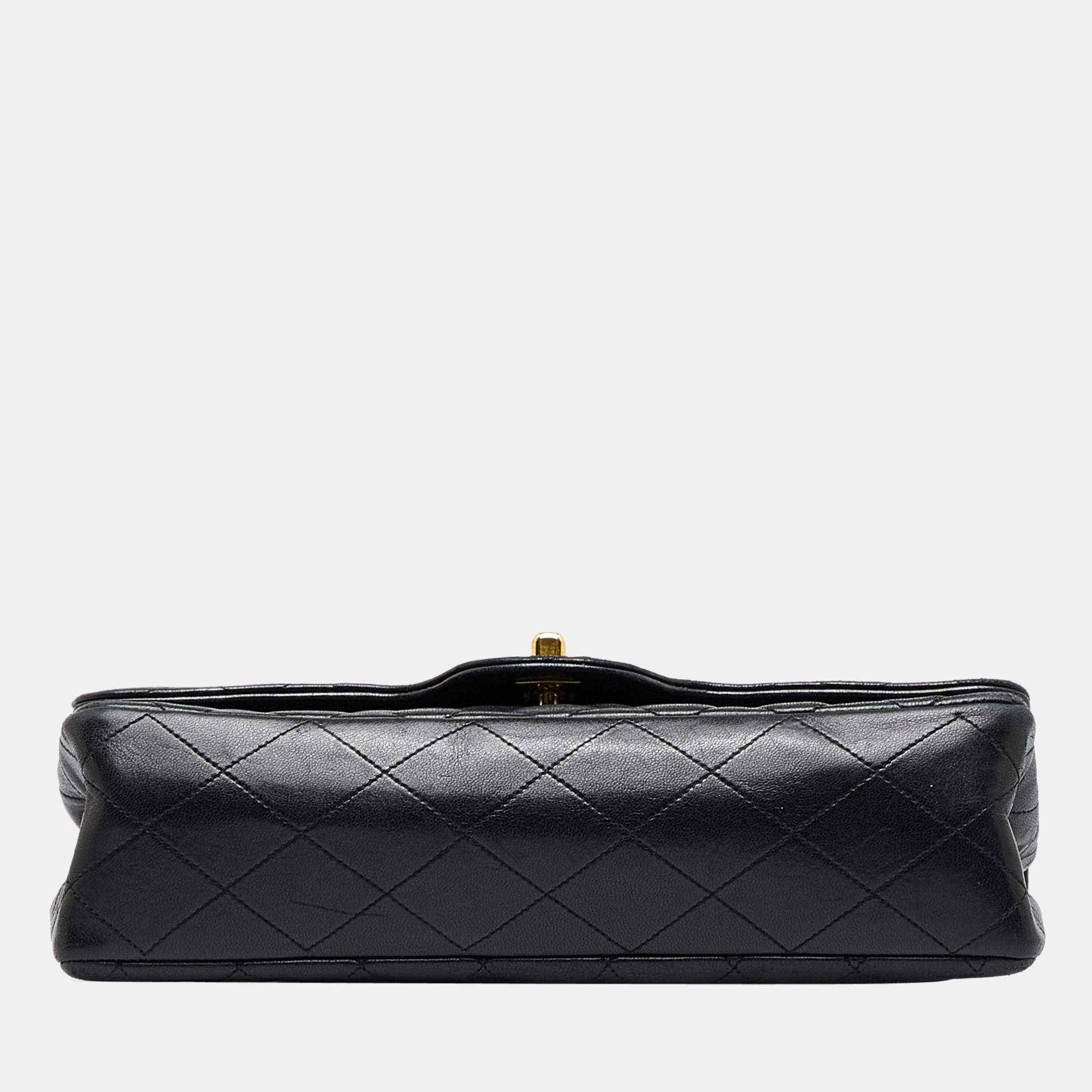 Chanel Black Quilted Lambskin Double Flap Bag
