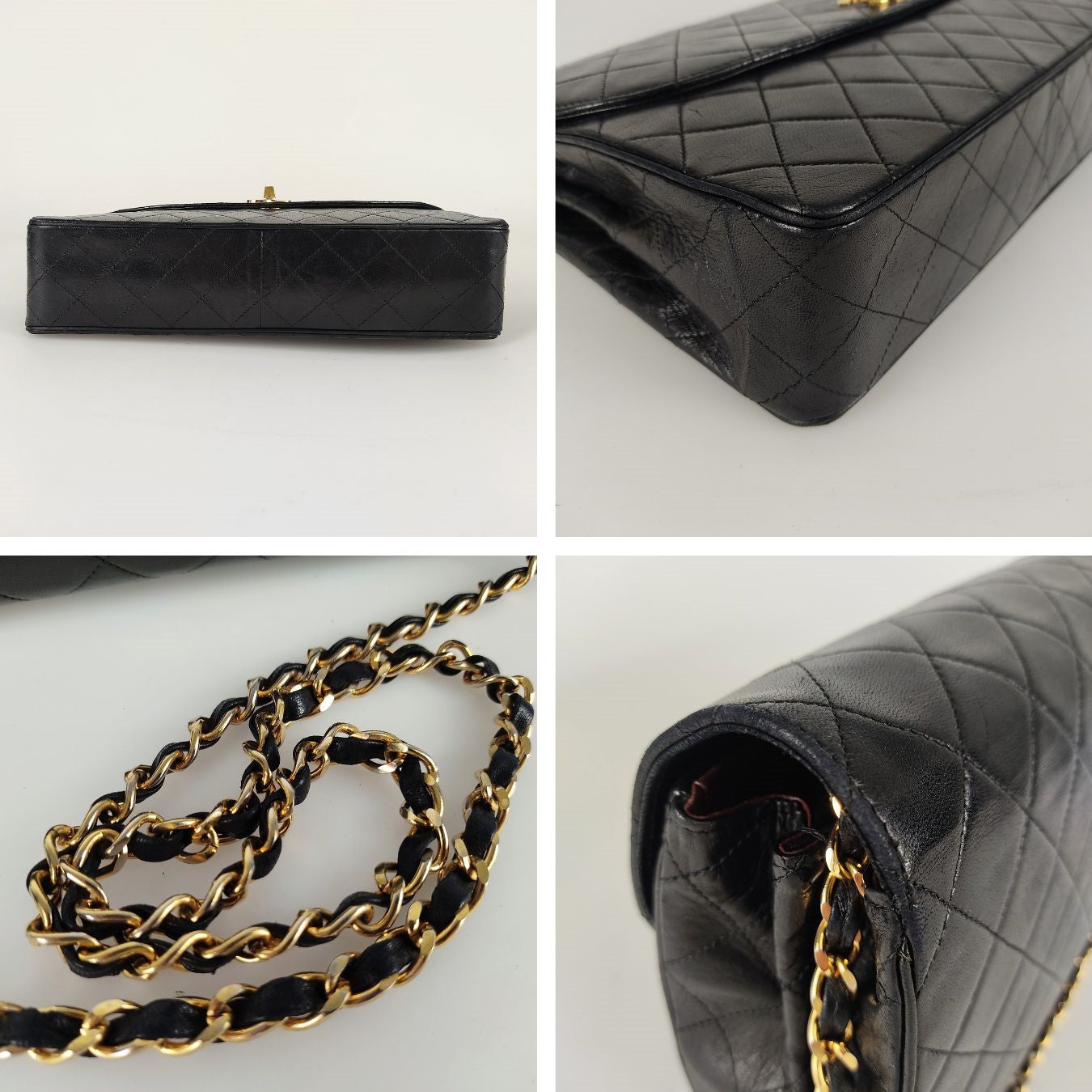 Chanel Classic Timeless In Black Matelassé Leather Shoulder Bag