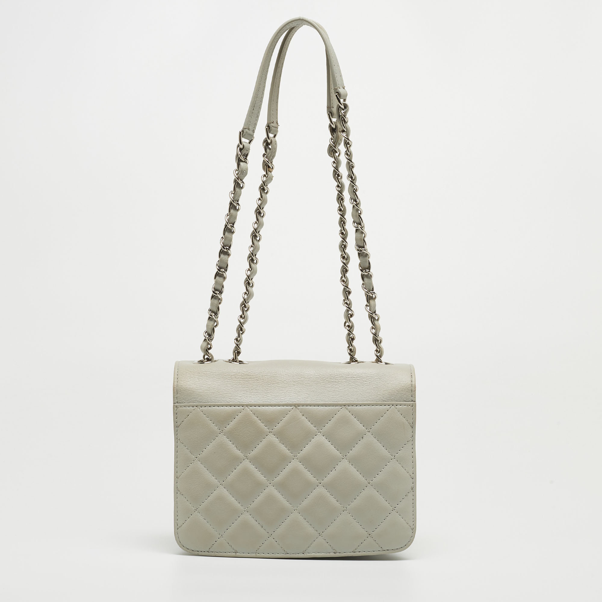Chanel Grey Quilted Leather Urban Companion Bag