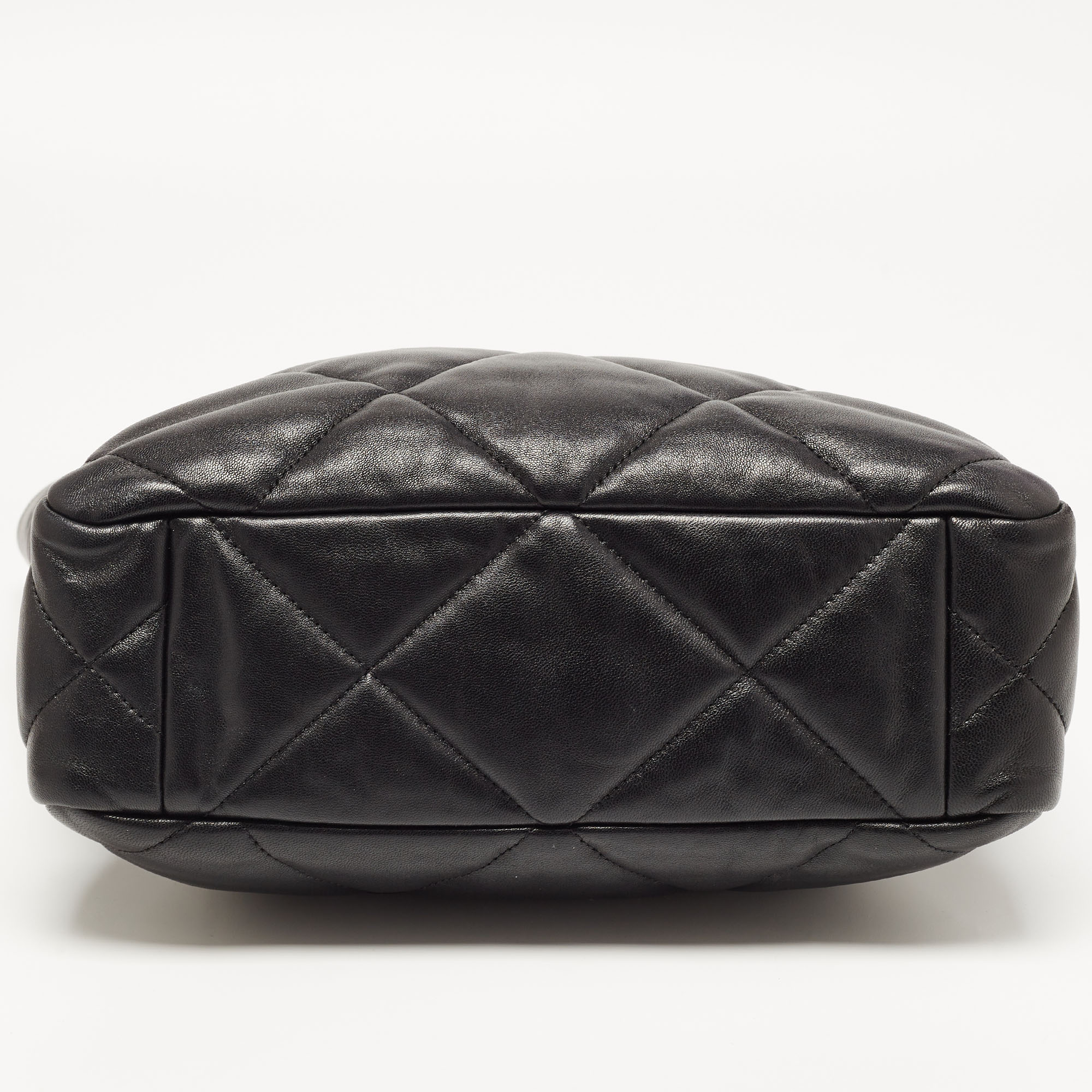 Chanel Black Quilted Leather 19 Shopper Tote