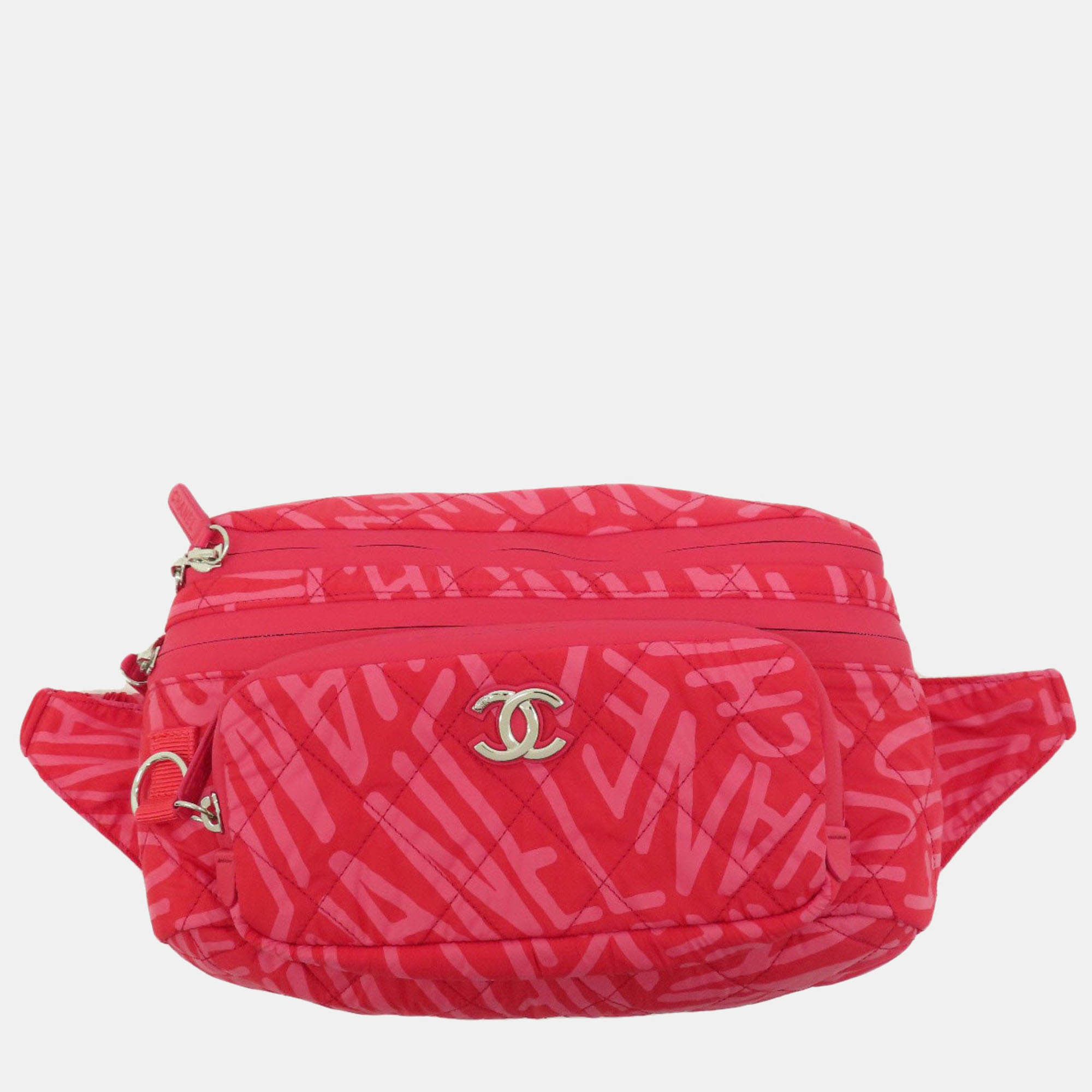 Chanel Pink Nylon Coco Neige Backpack