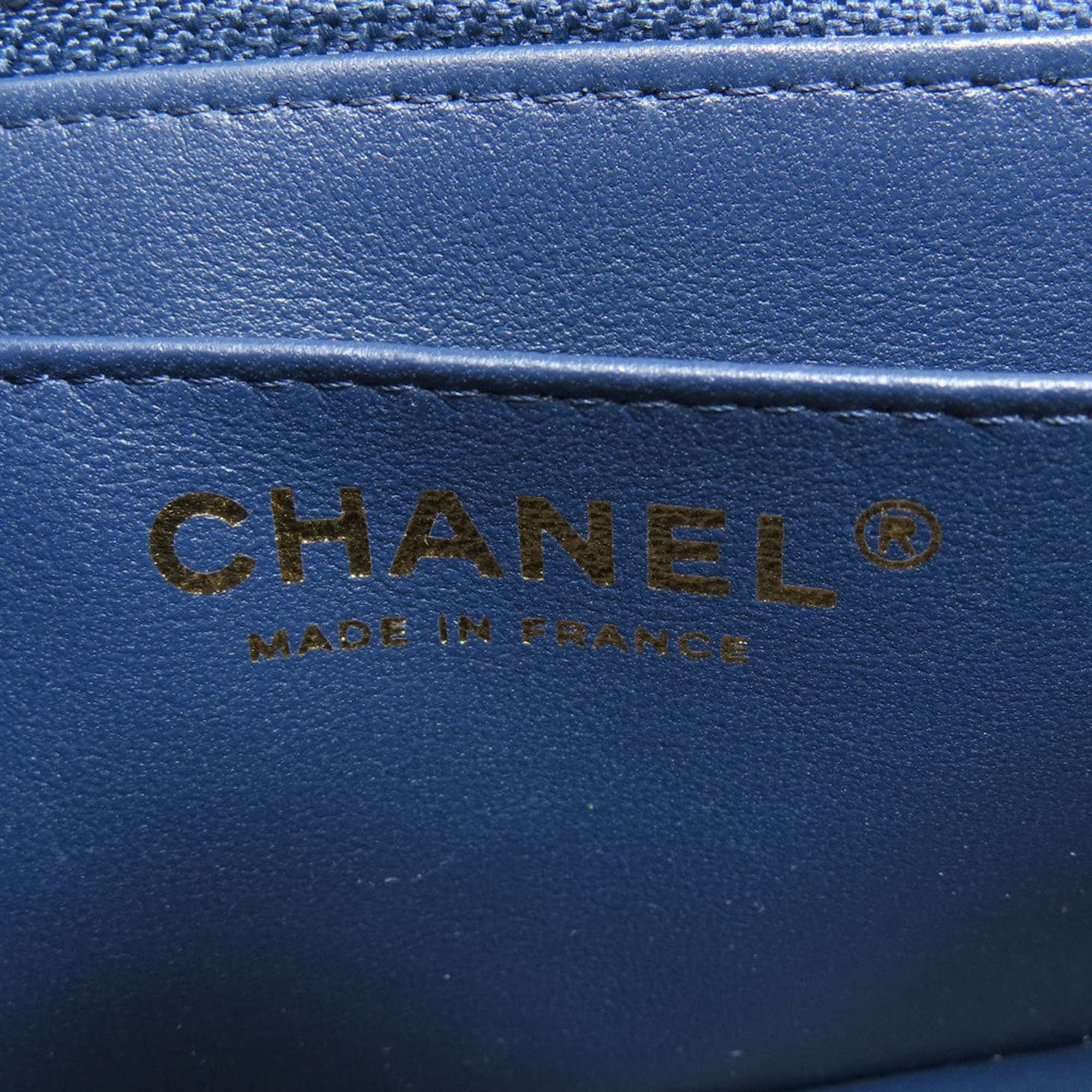 Chanel Blue Denim CC Flap Shoulder Bag