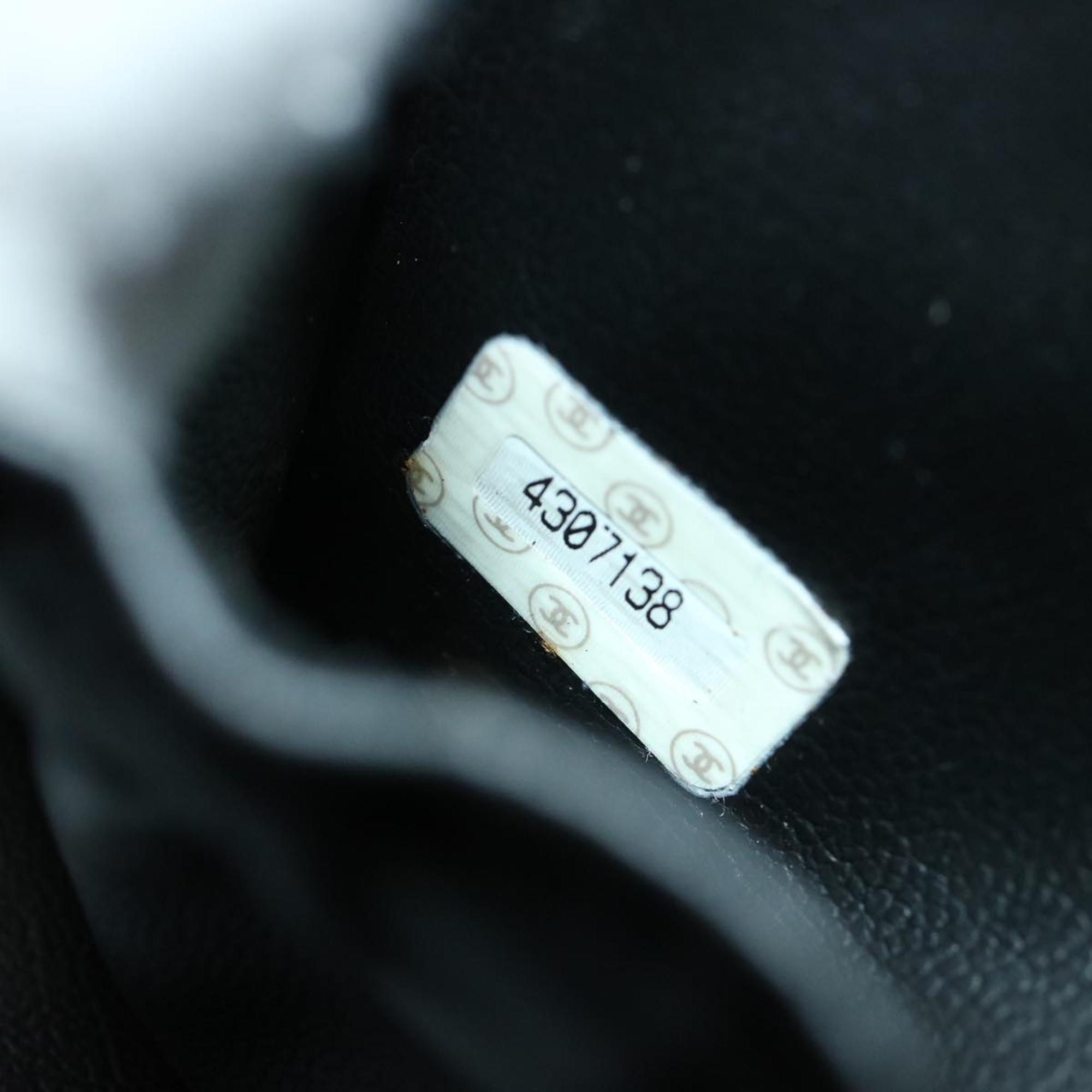 Chanel Black Leather CC Vanity Case