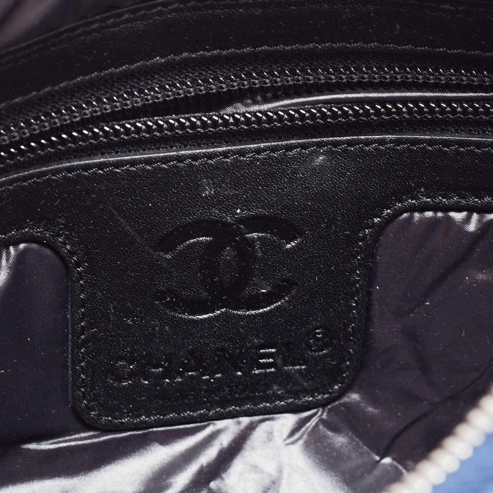 Chanel Blue Quilted Nylon Small Coco Cocoon Messenger Bag