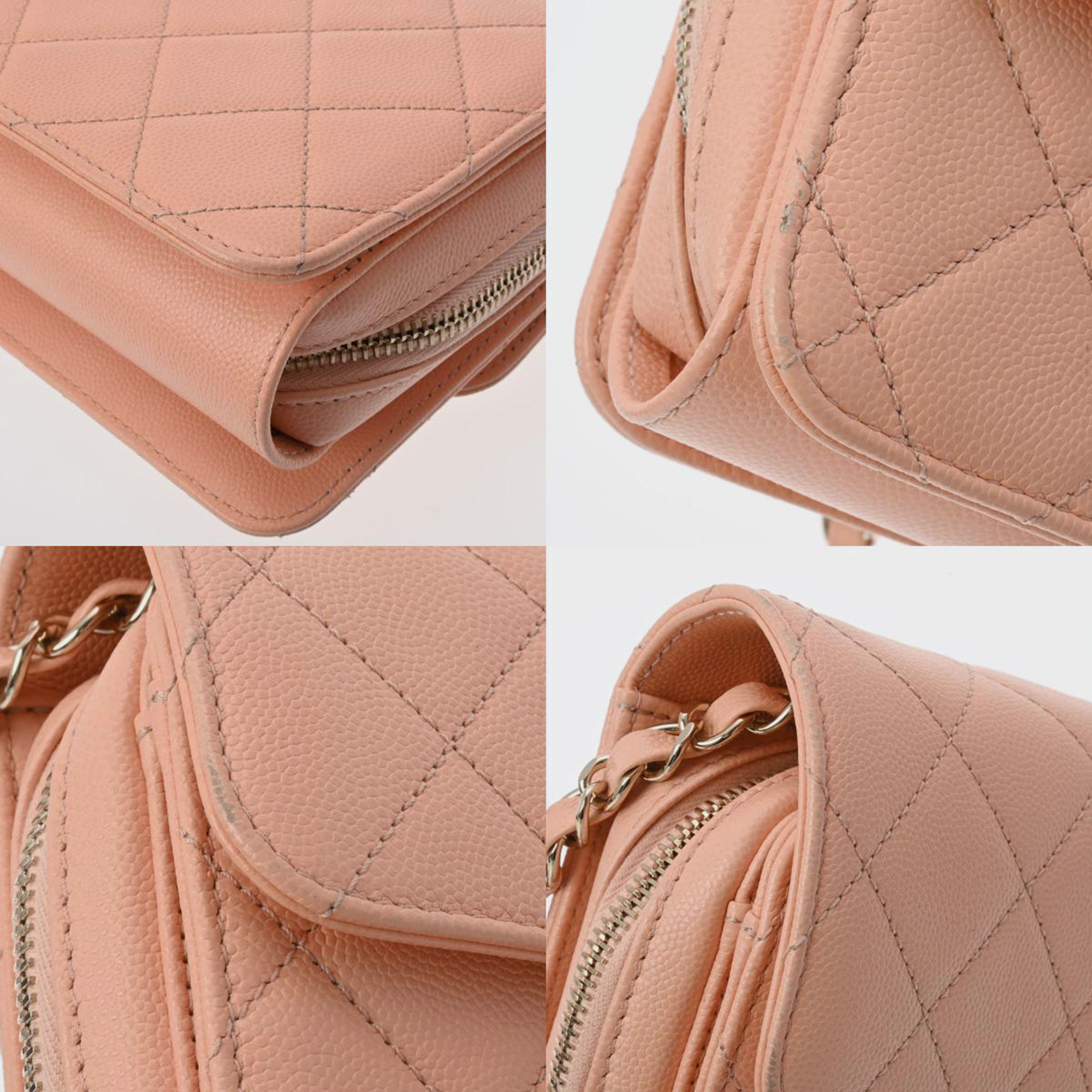 Chanel Pink Leather Mini Flap Bag