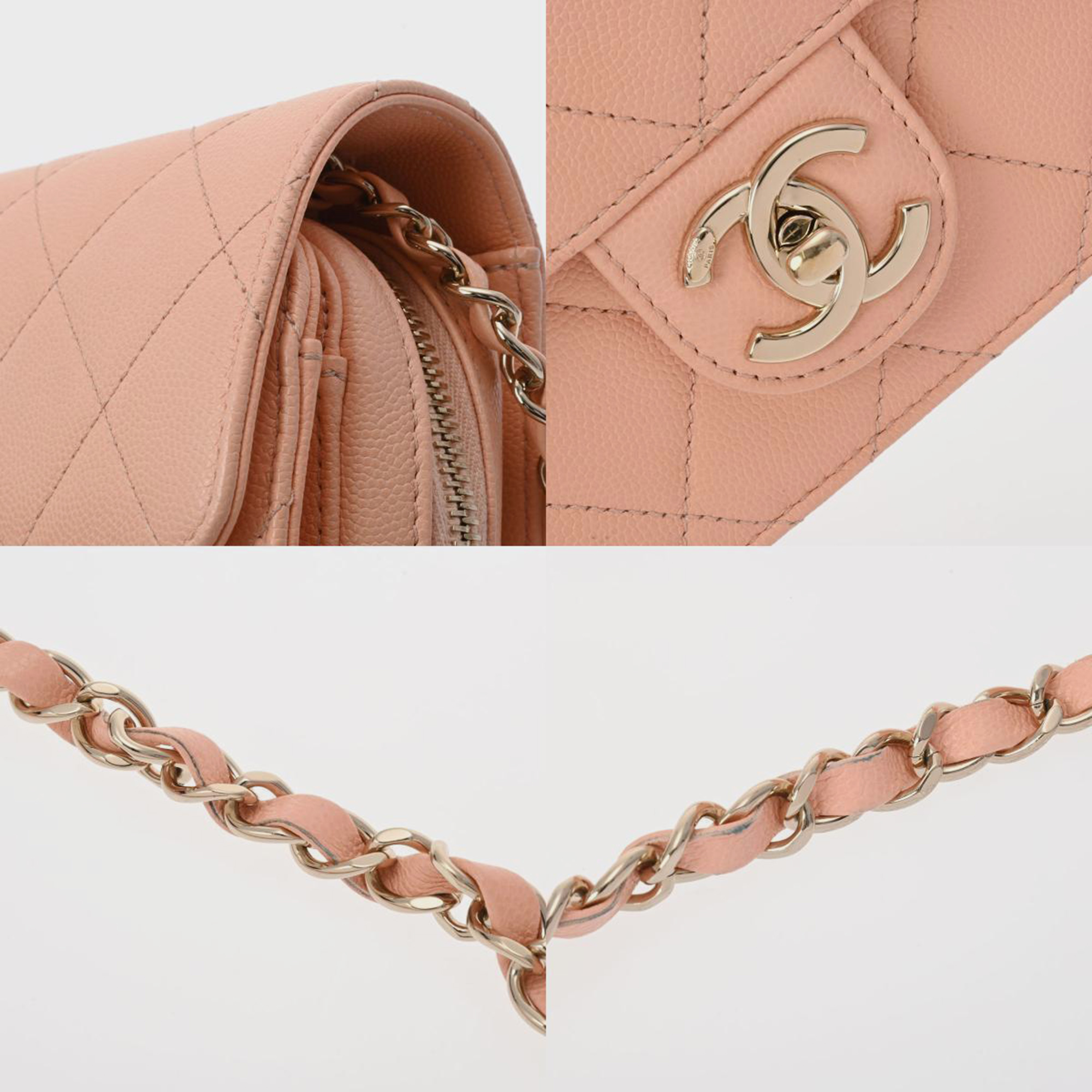 Chanel Pink Leather Mini Flap Bag