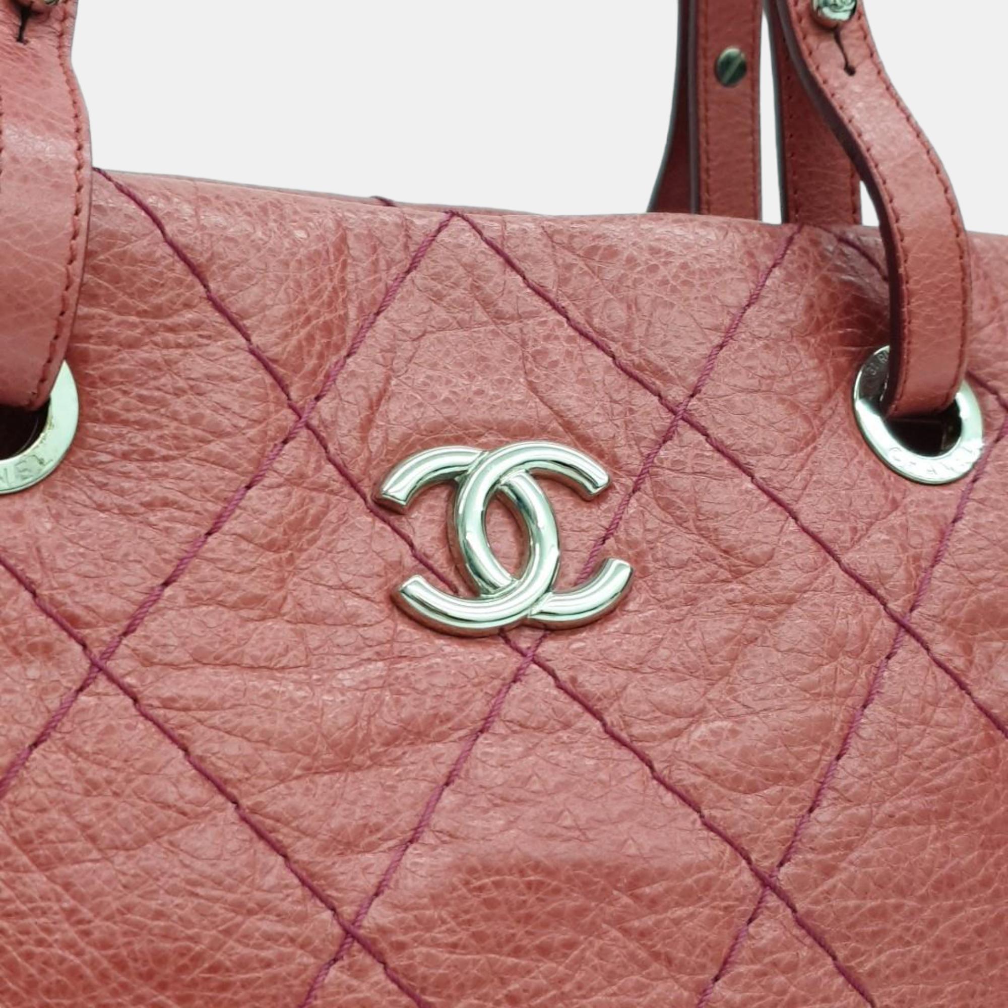 Chanel Pink Wild Stitch Shoulder Bag