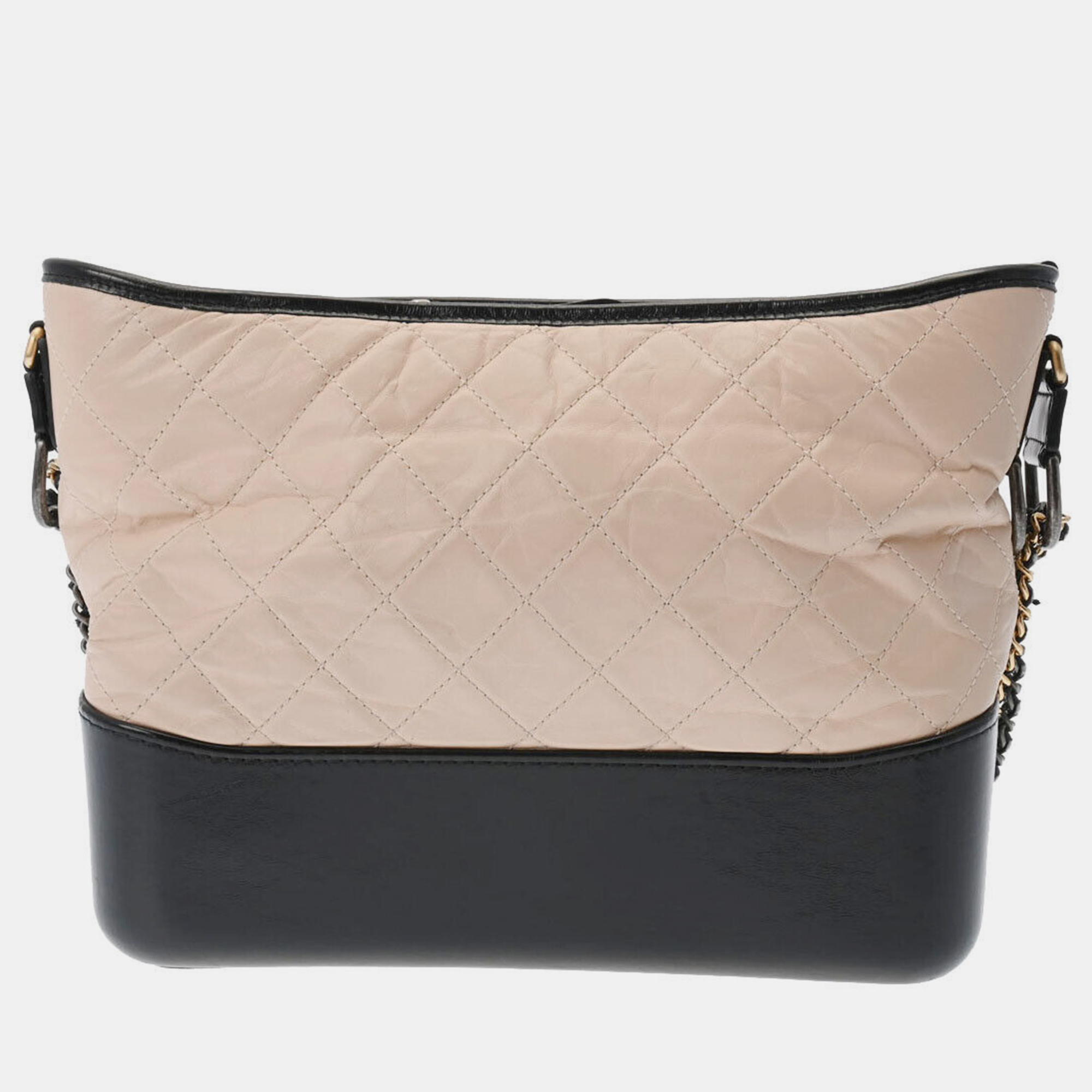 Chanel beige leather medium gabrielle shoulder bags