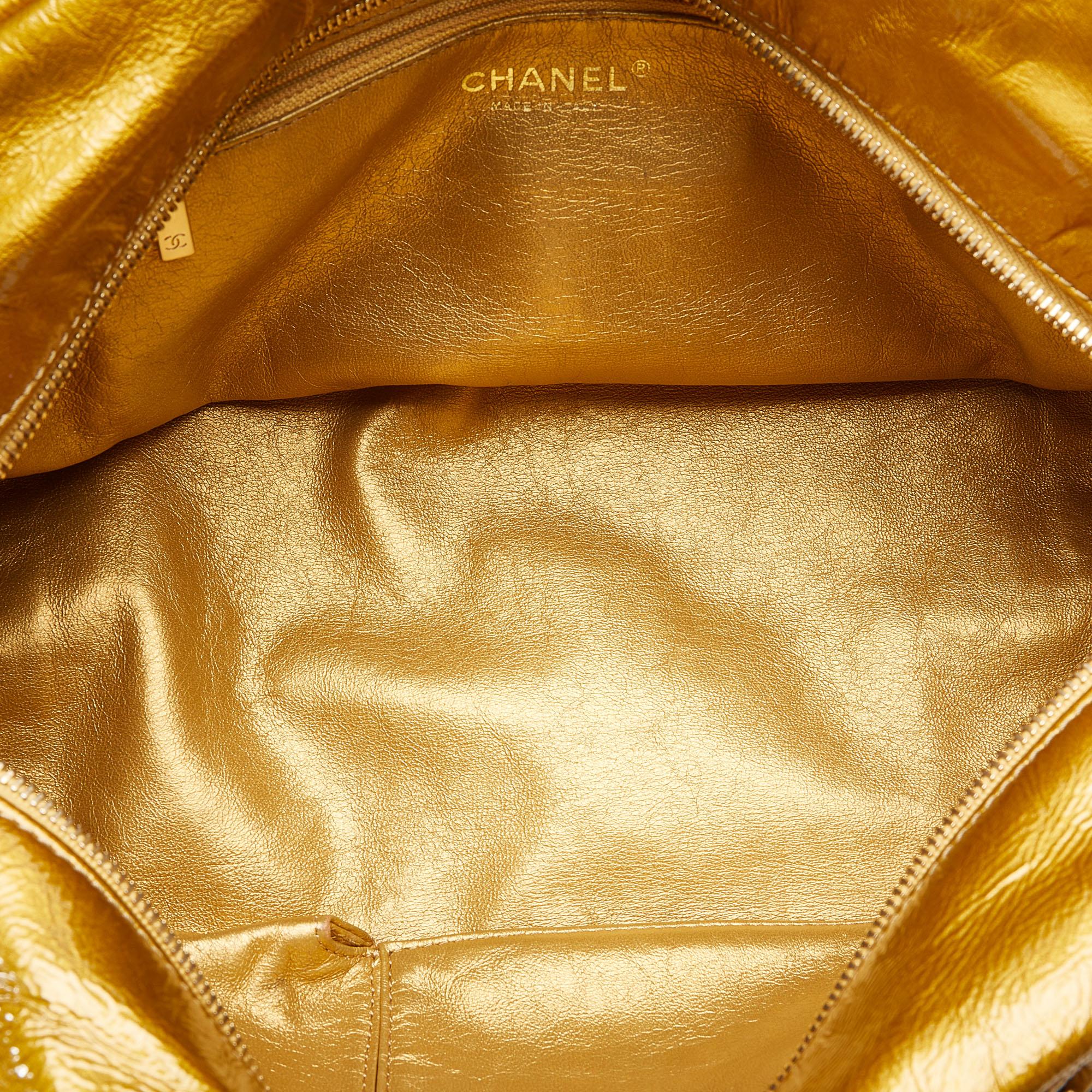 Chanel Gold Luxe Ligne Bowler Bag