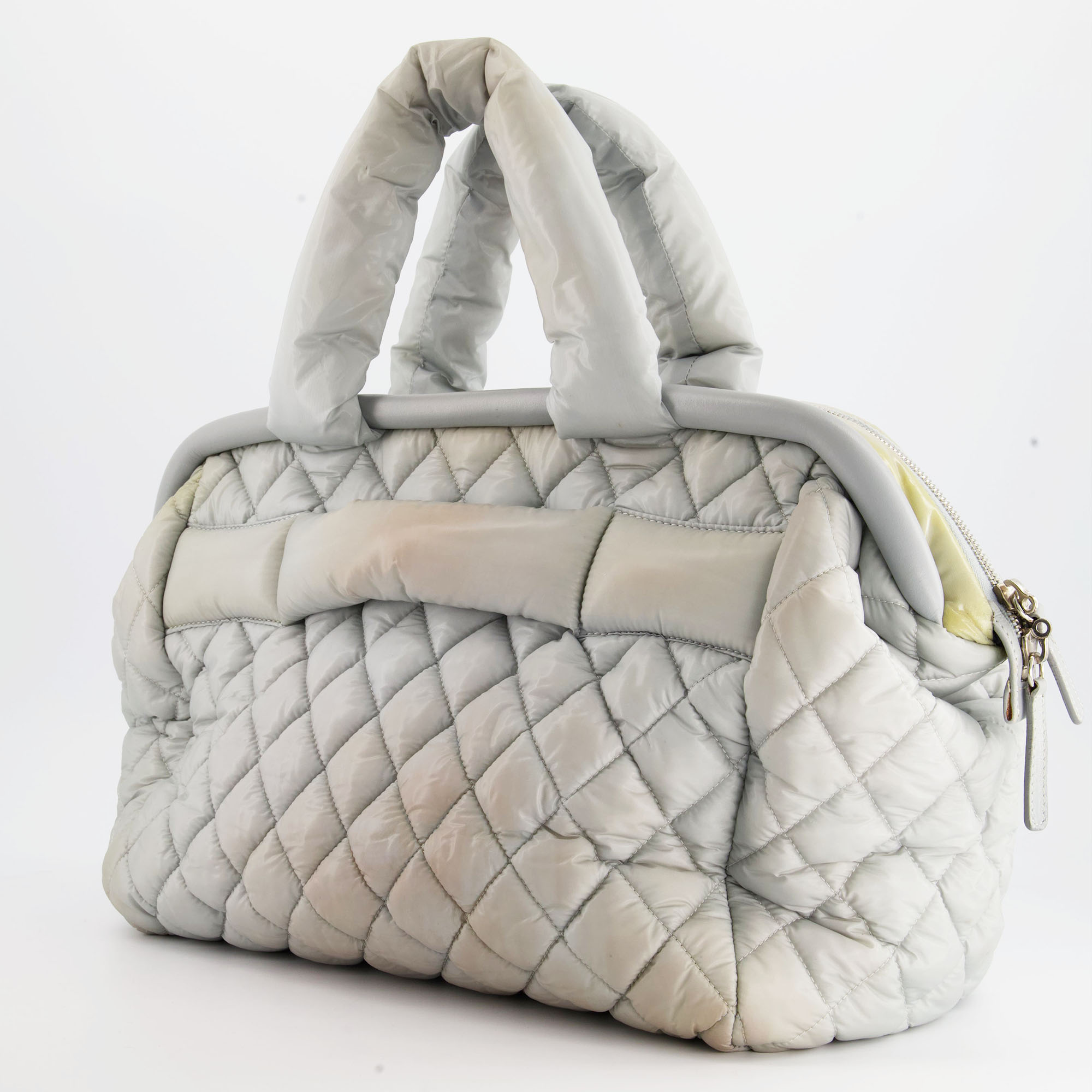 Chanel Cloud Grey Coco Cocoon Tote Bag In Nylon And CC Detail