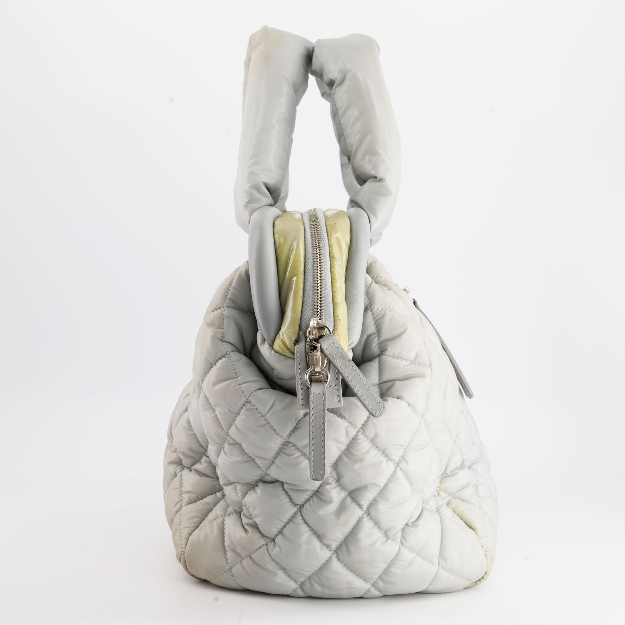 Chanel Cloud Grey Coco Cocoon Tote Bag In Nylon And CC Detail