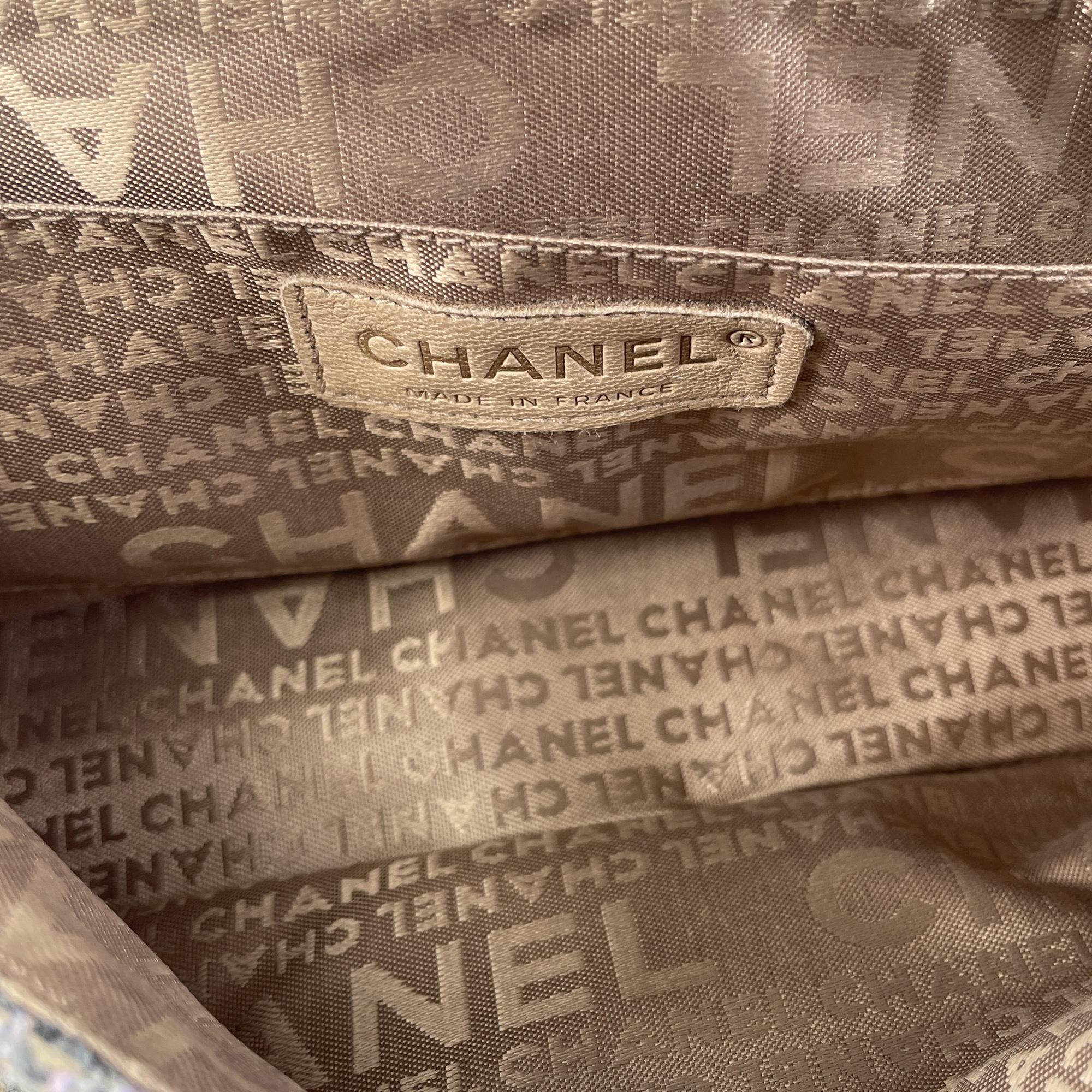 Chanel Grey Small Fantasy Tweed Flap Bag
