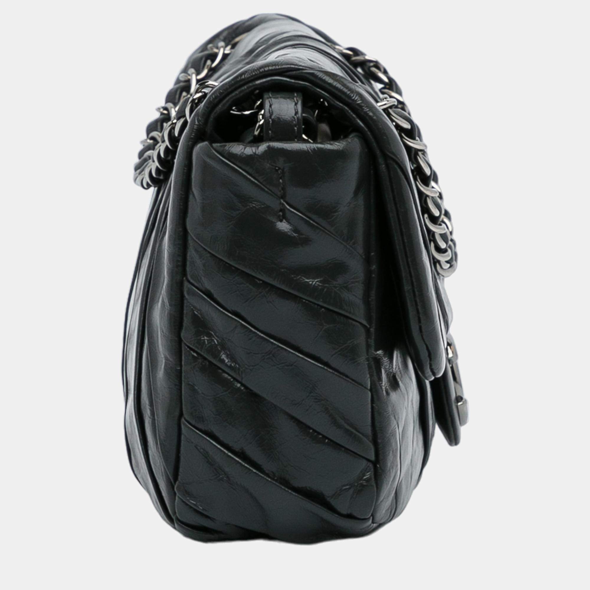 Chanel Black Twisted Flap Bag