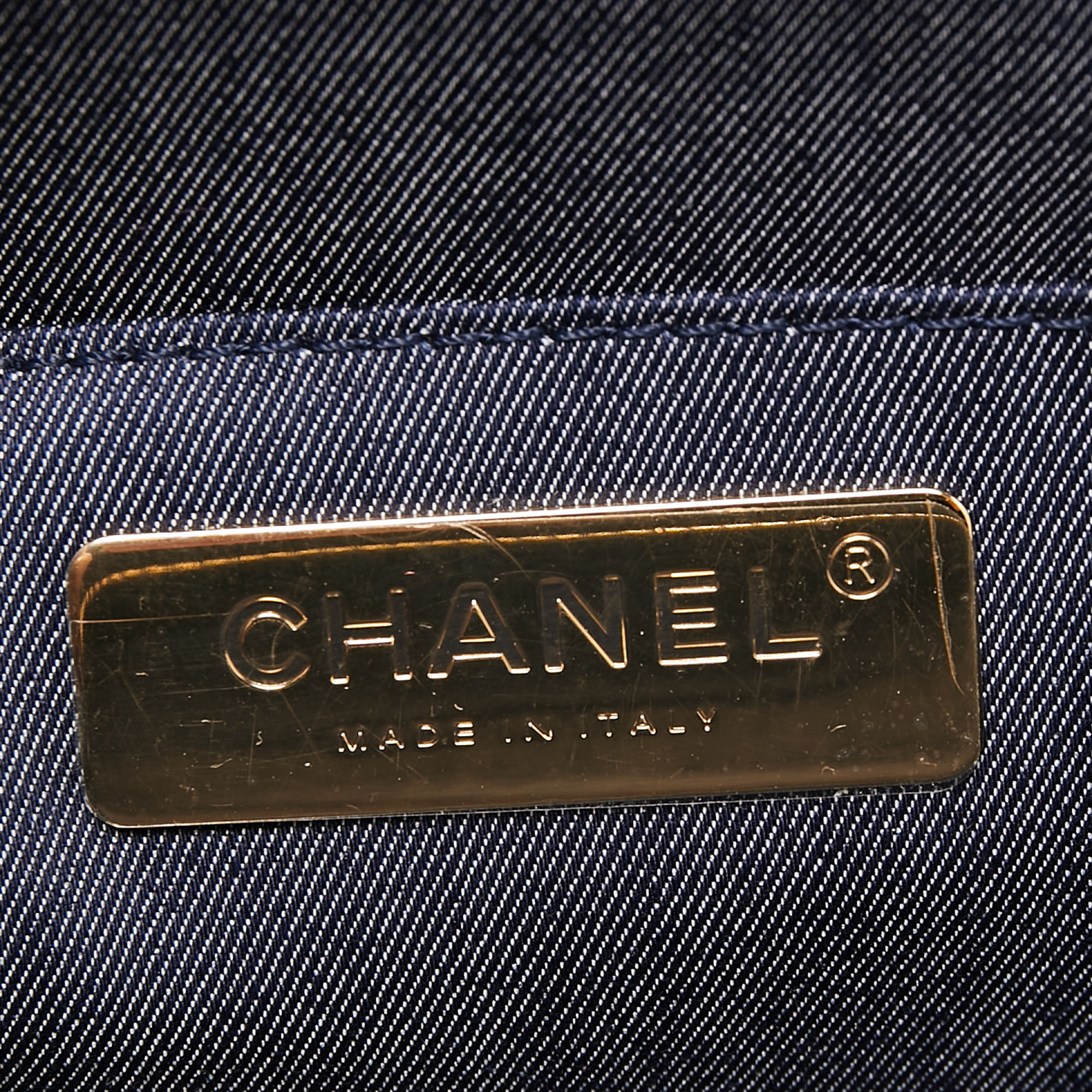 Chanel Navy Blue Leather CC Mania Waist Bag