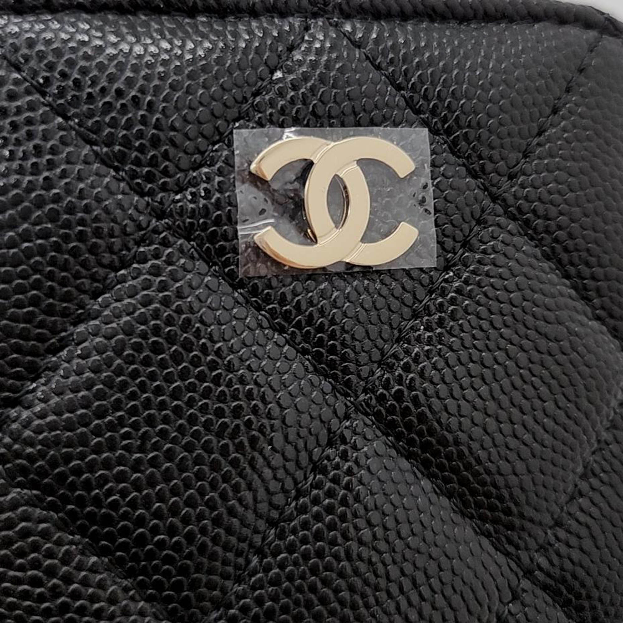 Chanel Caviar Square Pouch Bag