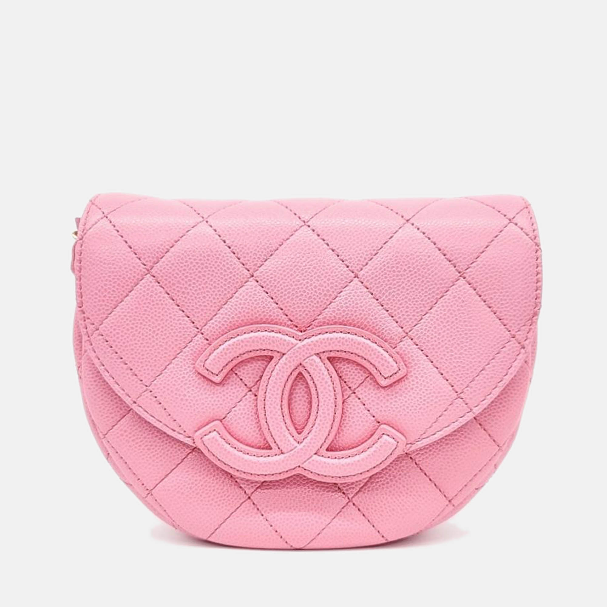 Chanel Pink Caviar Cross Bag
