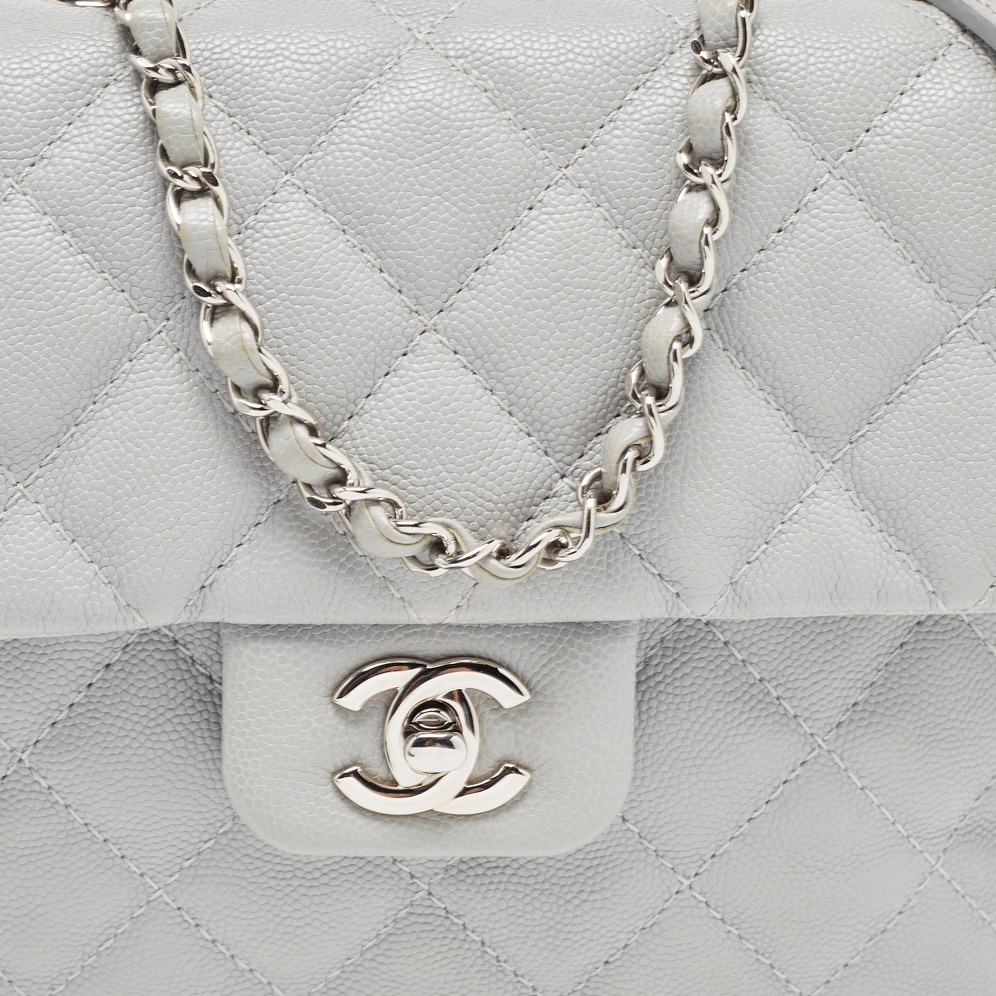 Chanel Grey Caviar Leather Medium Urban Companion Flap Bag