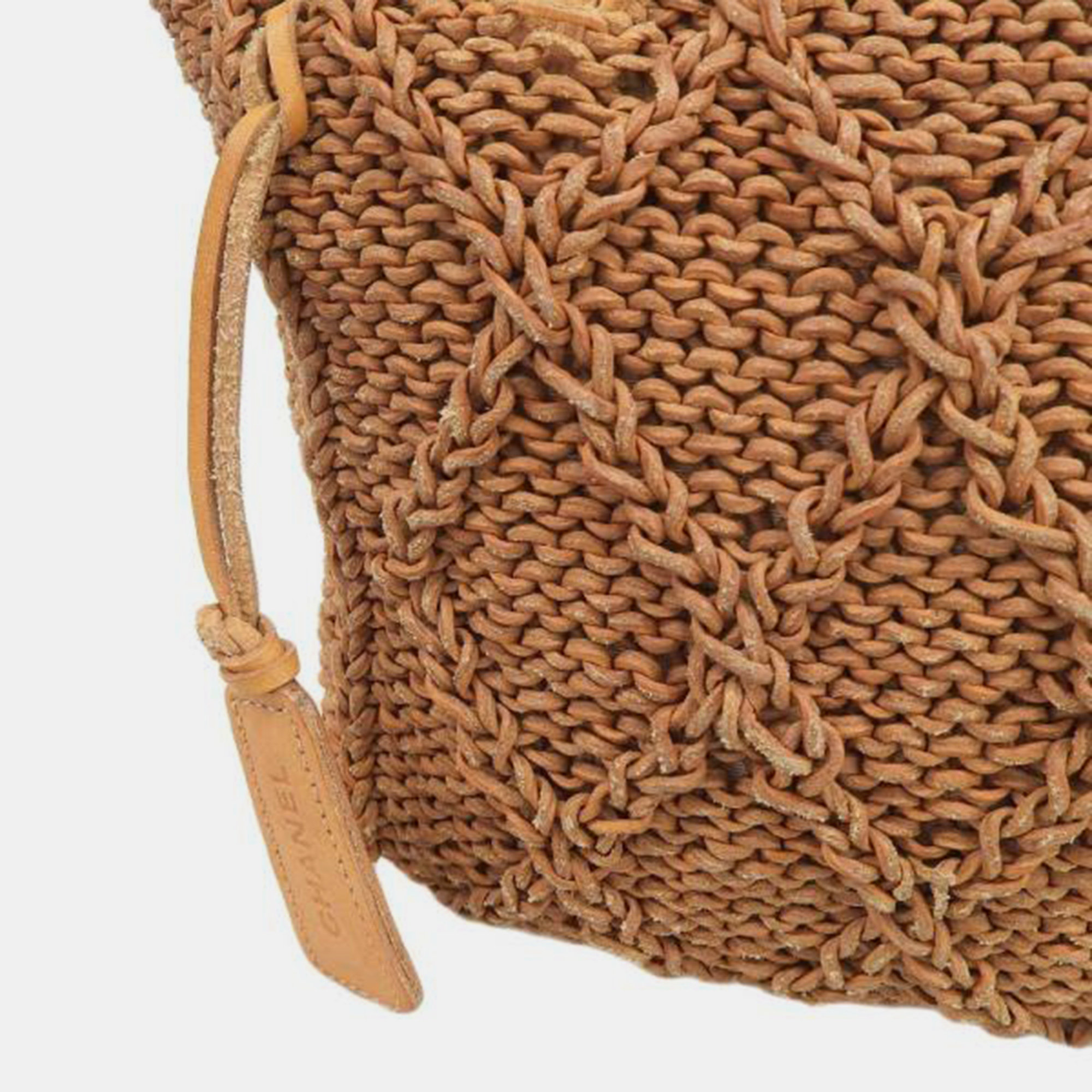 Chanel Brown Woven Leather Tote Bag