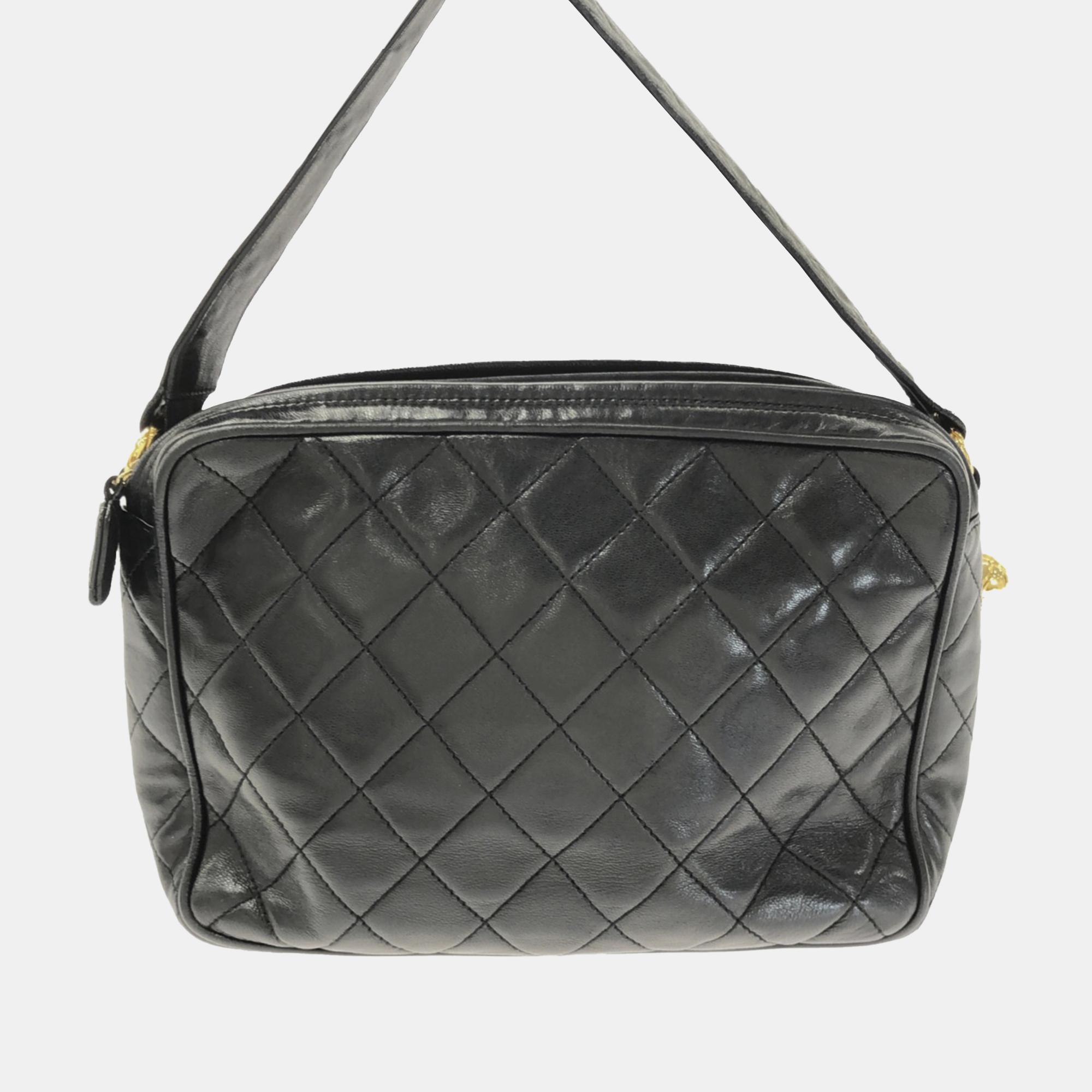 Chanel CC Quilted Lambskin Crossbody Bag