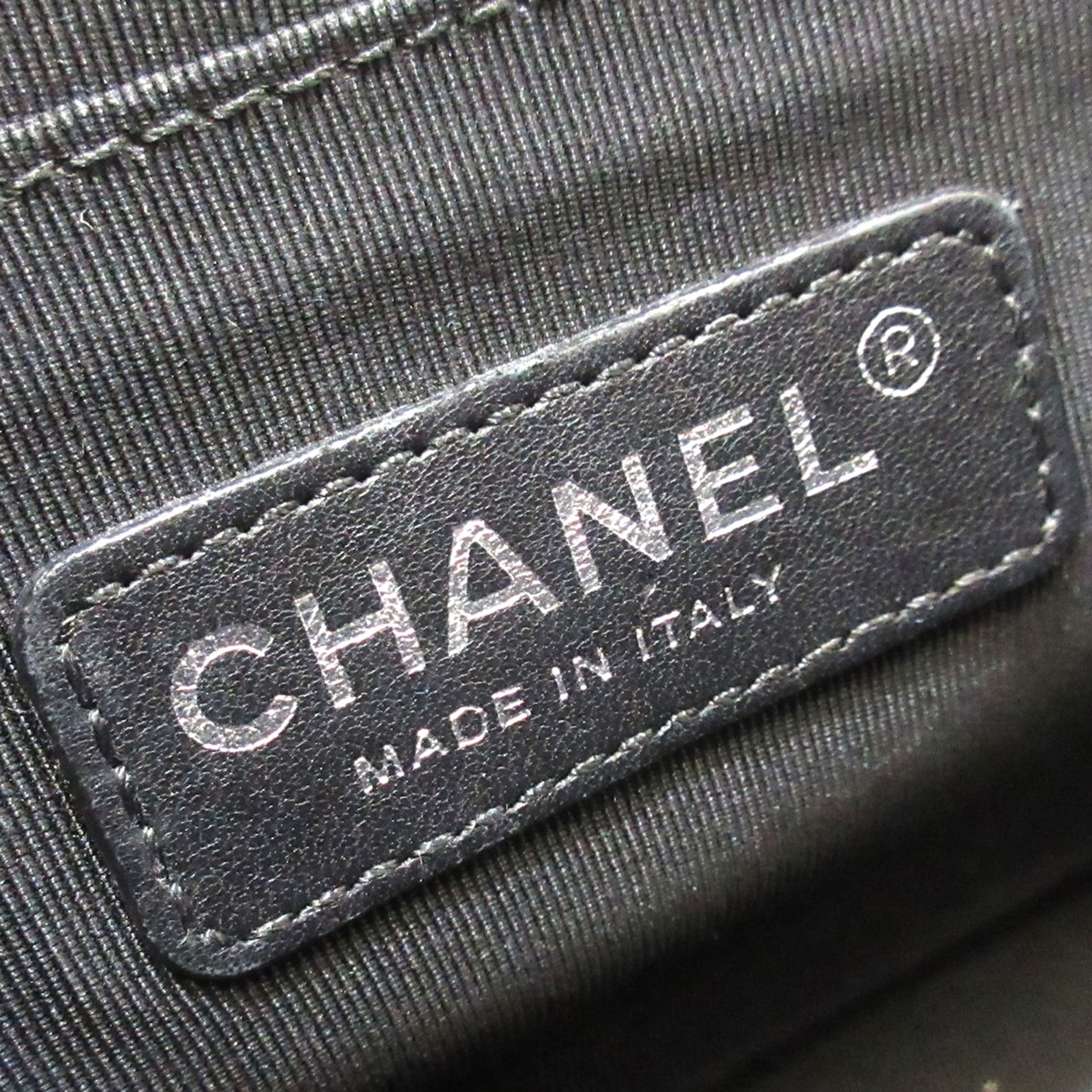 Chanel Black Leather Boy Shoulder Bag