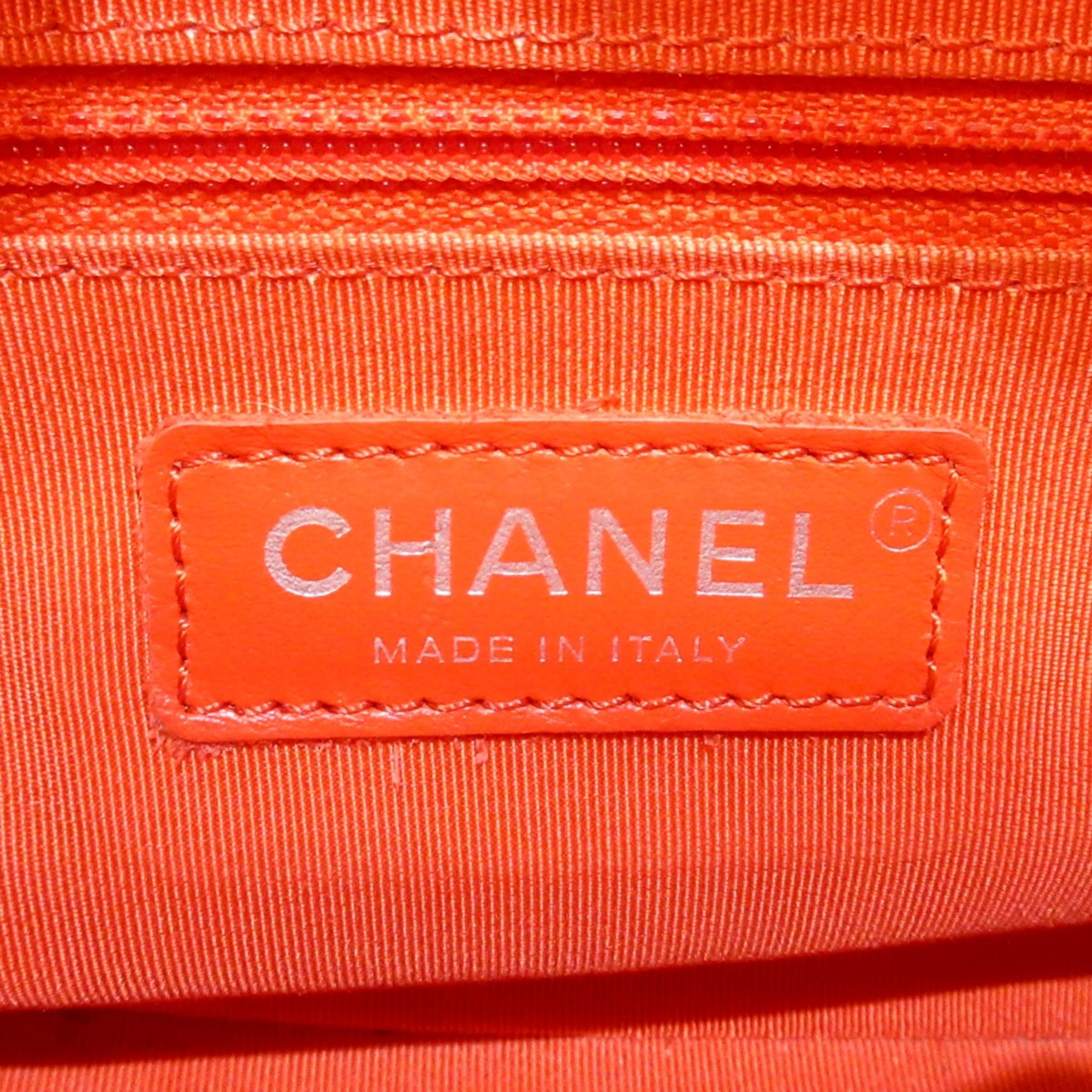 Chanel Red Leather Gabrielle Shoulder Bag