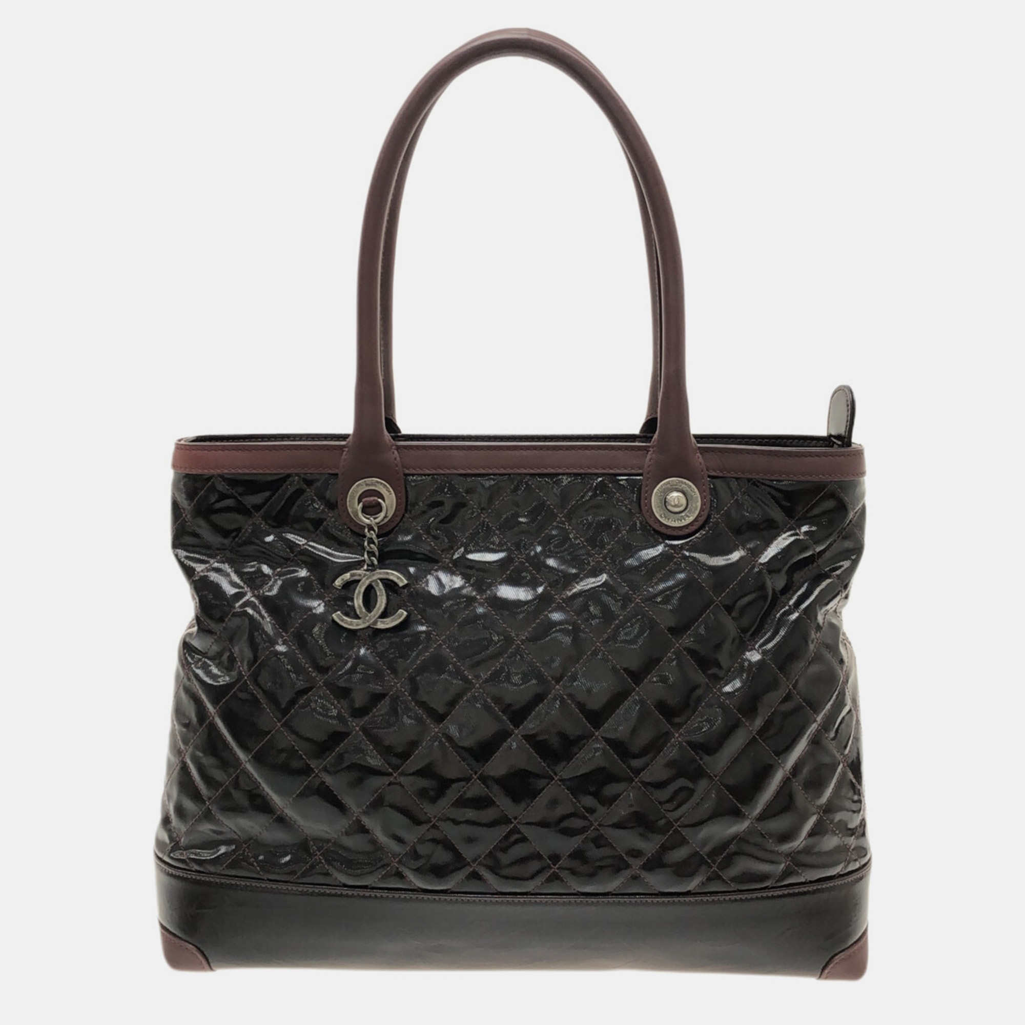 Chanel Black Patent Leather Shoulder Bag