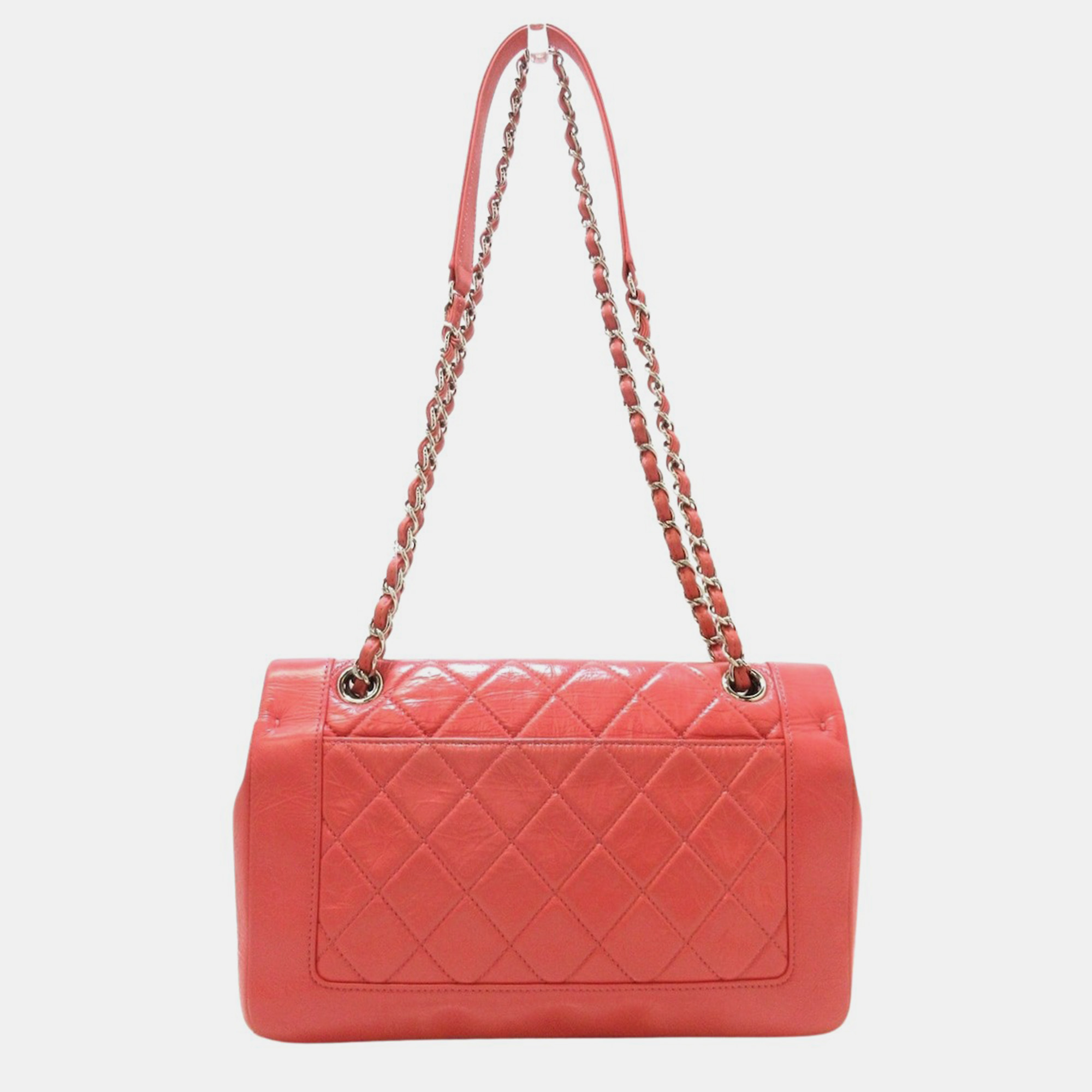 Chanel Pink Leather CC Flap Bag