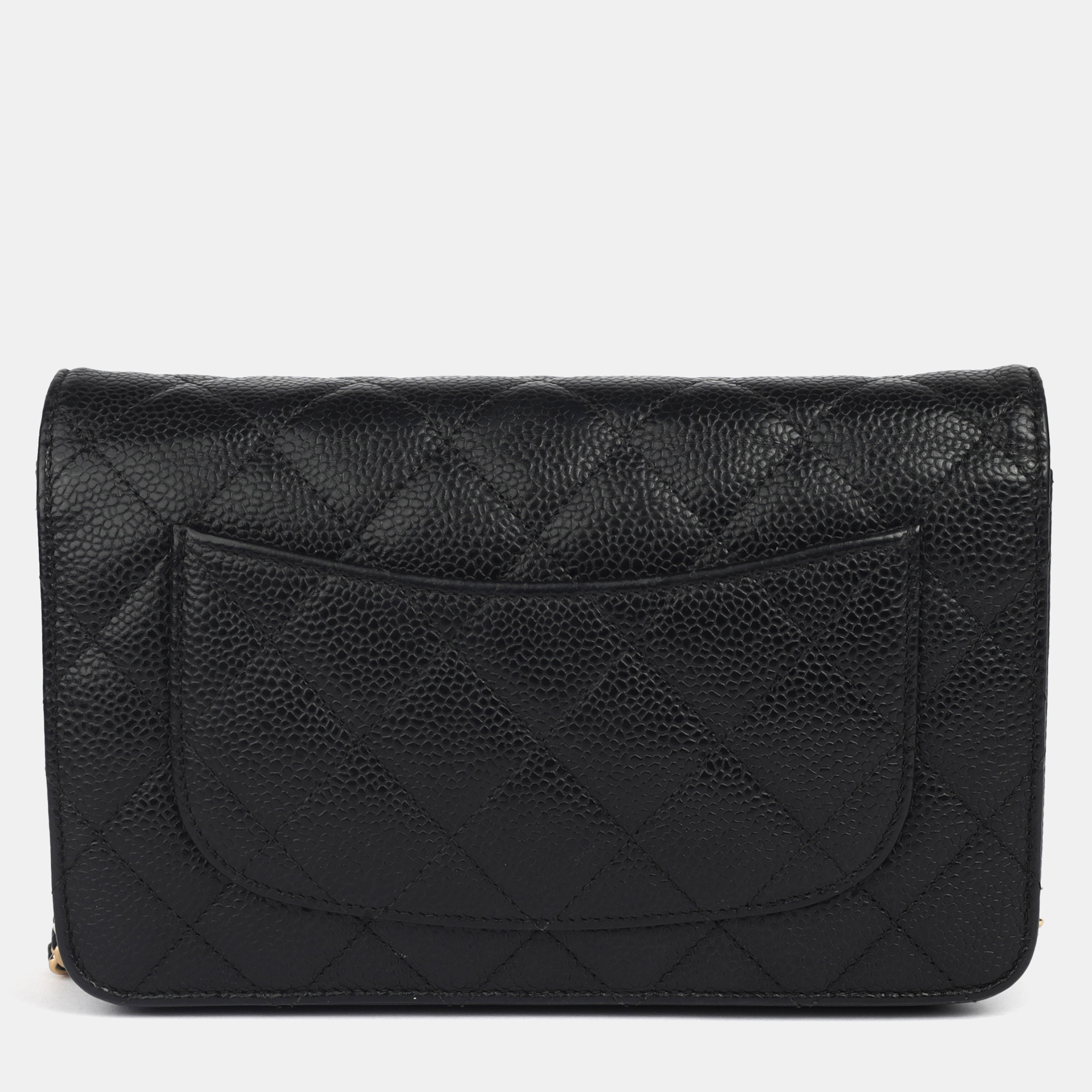 Chanel Black Caviar Leather Classic WOC Bag