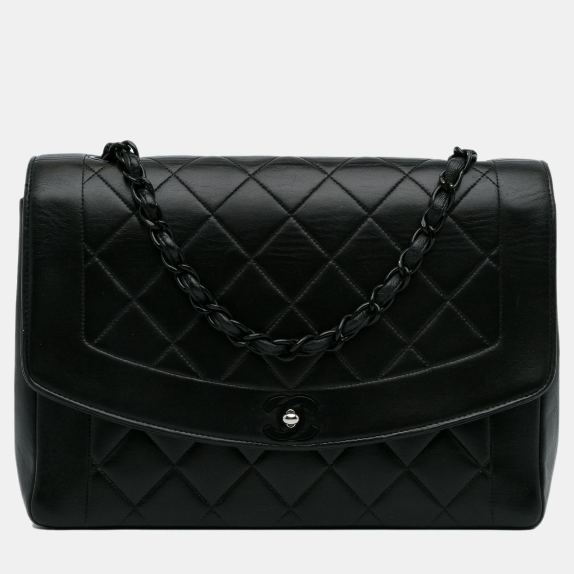 Chanel Black Diana Flap Crossbody Bag