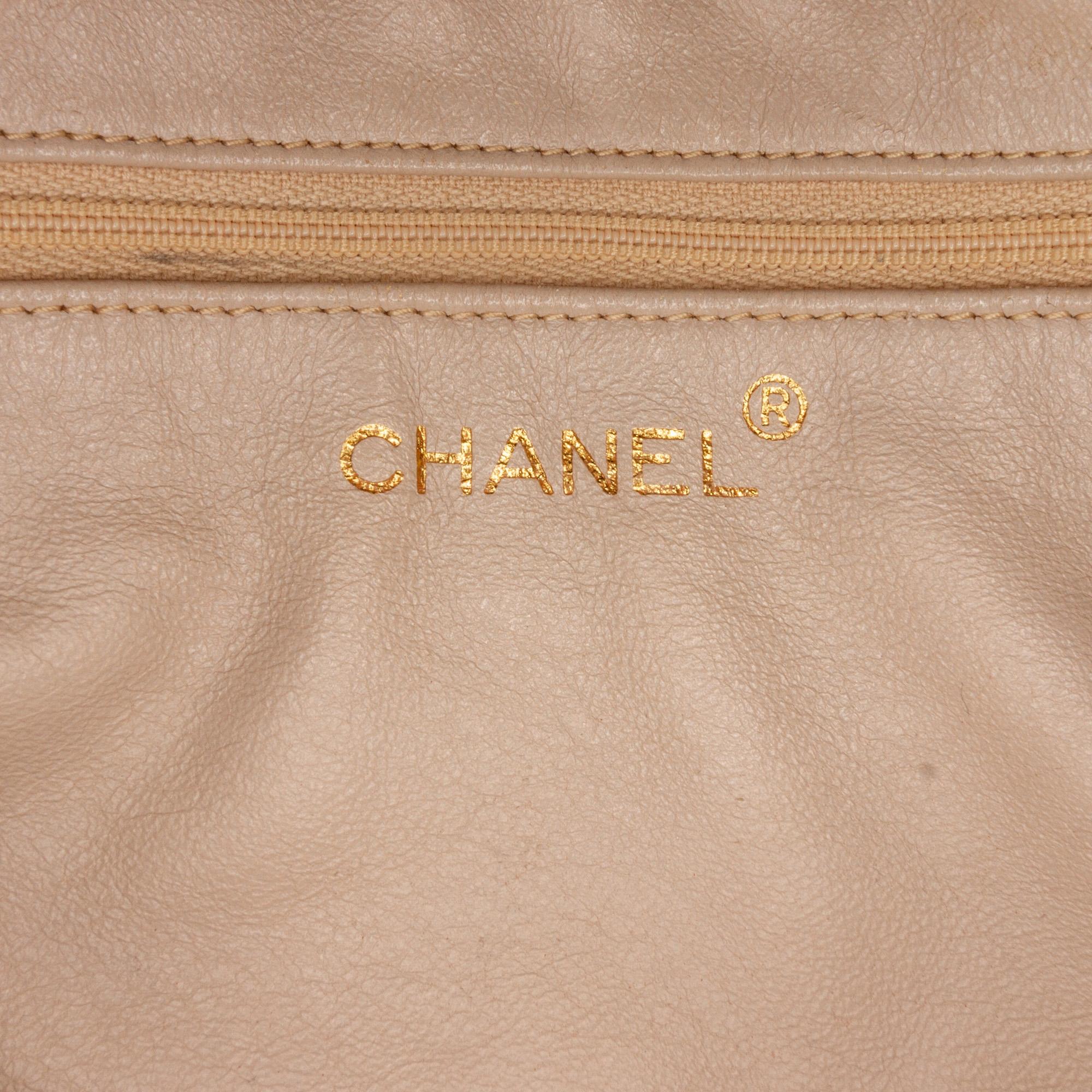 Chanel Beige Vintage CC Tassel Camera Bag