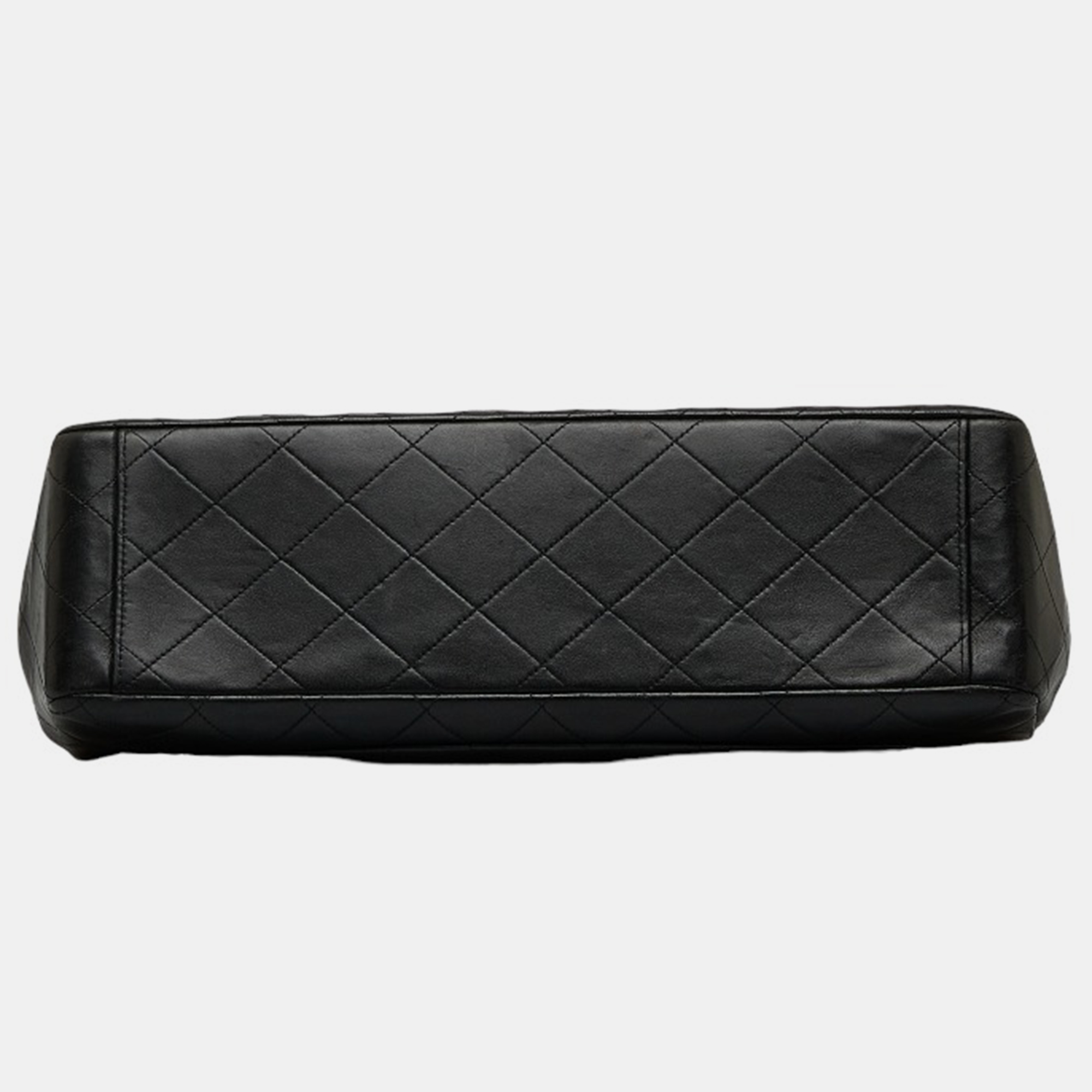 Chanel Black Leather Maxi Classic Single Flap Bag