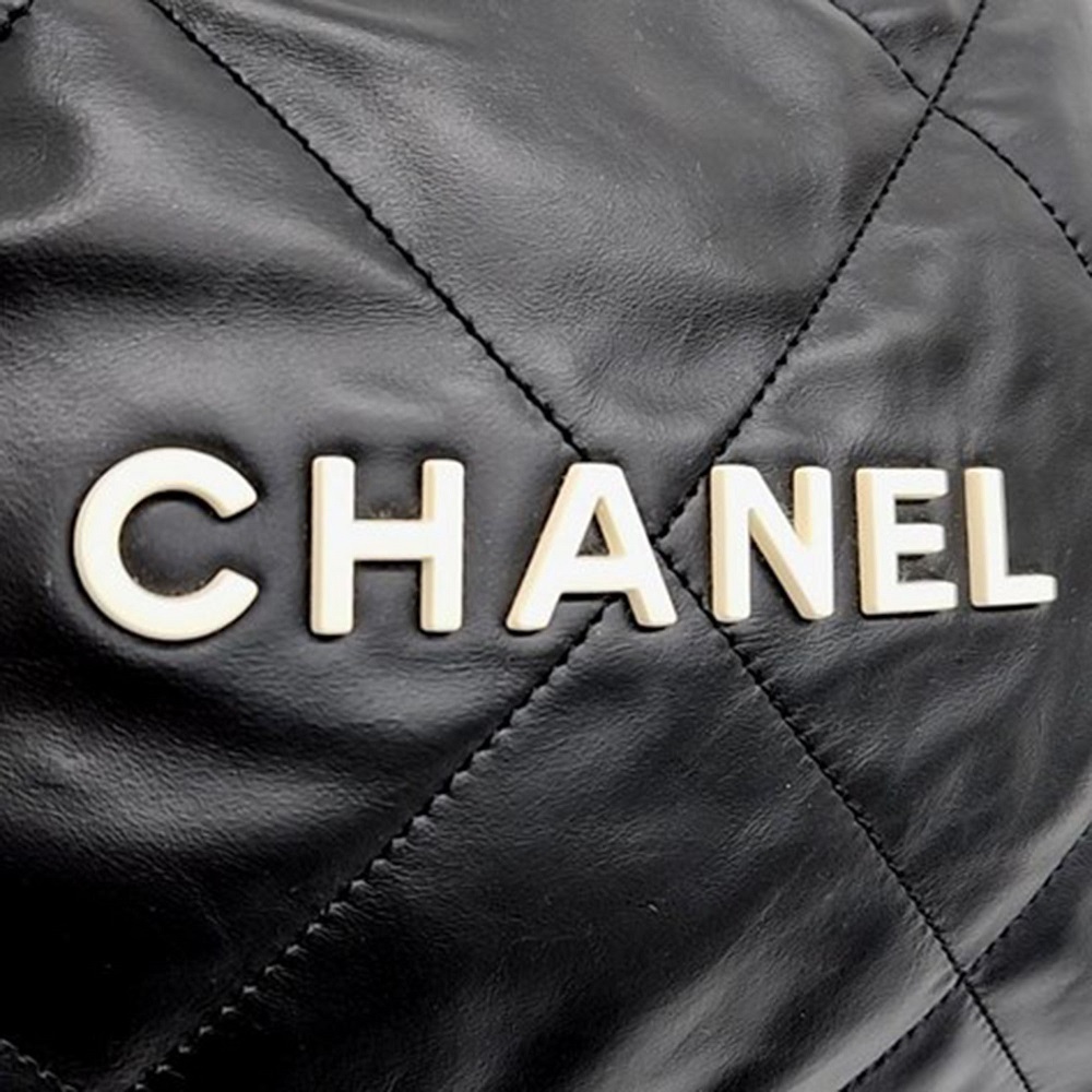 Chanel 22 Black Leather Bag 35