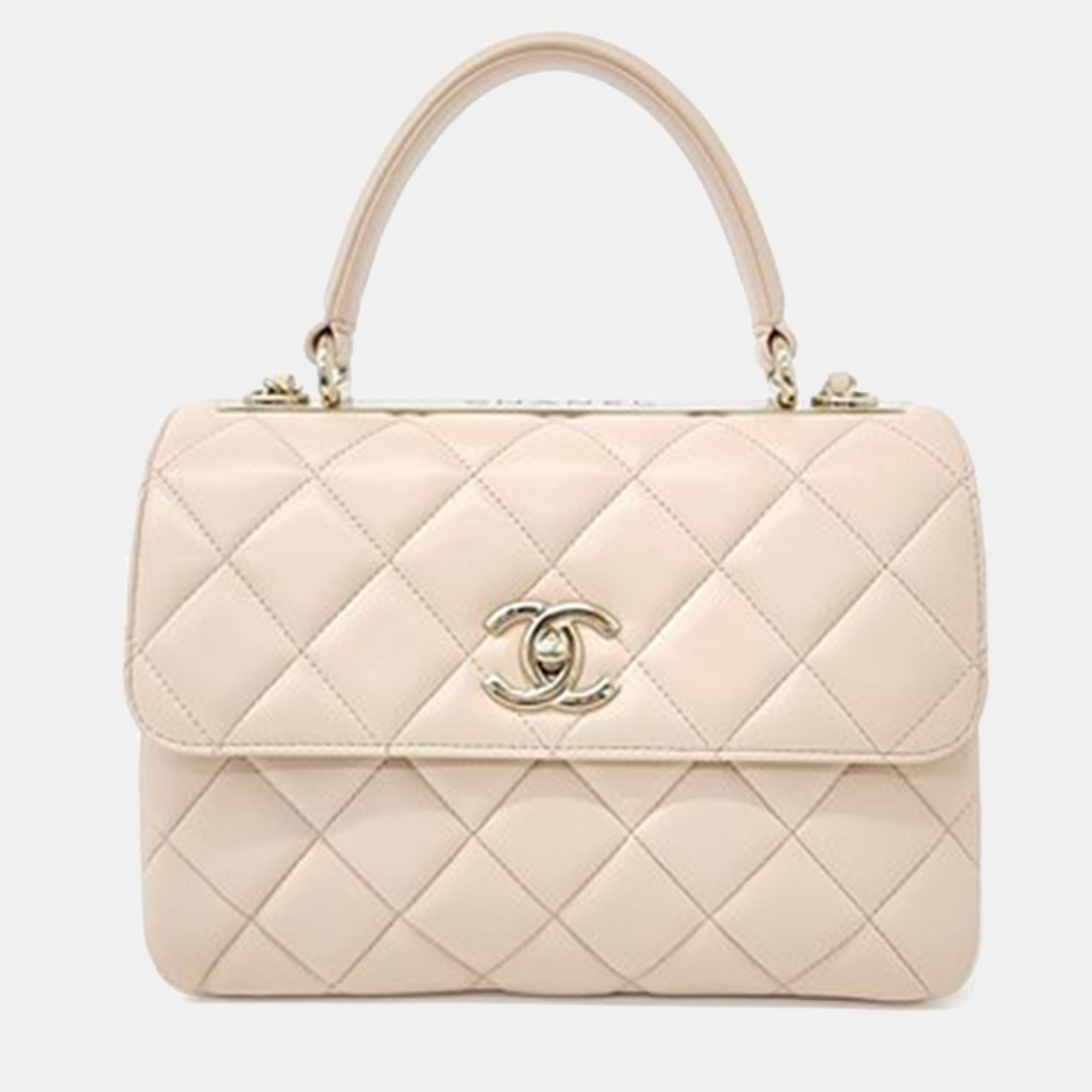 Chanel Beige Leather Trendy CC Small