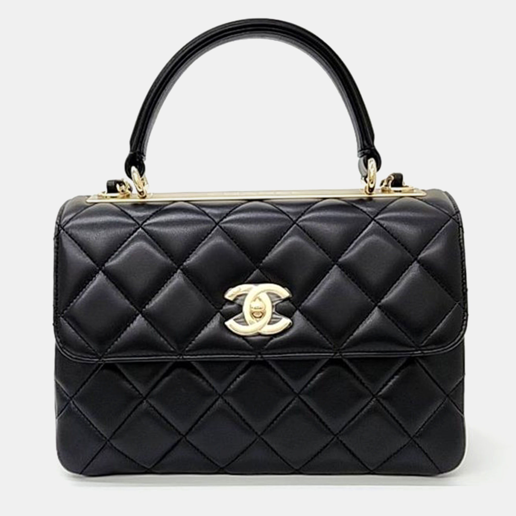 Chanel Leather Black Trendy CC Small
