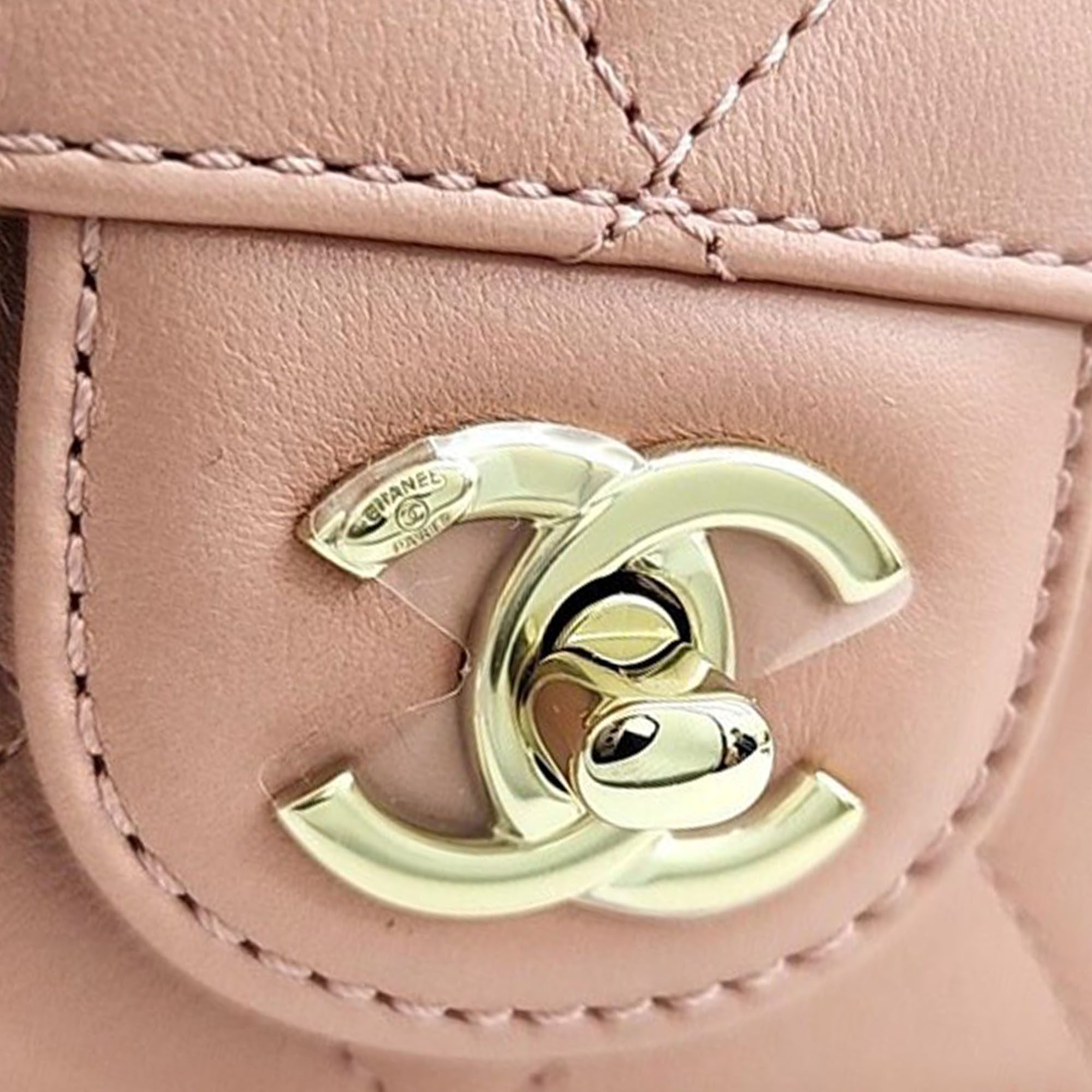 Chanel Leather Pink Coco Lady Small