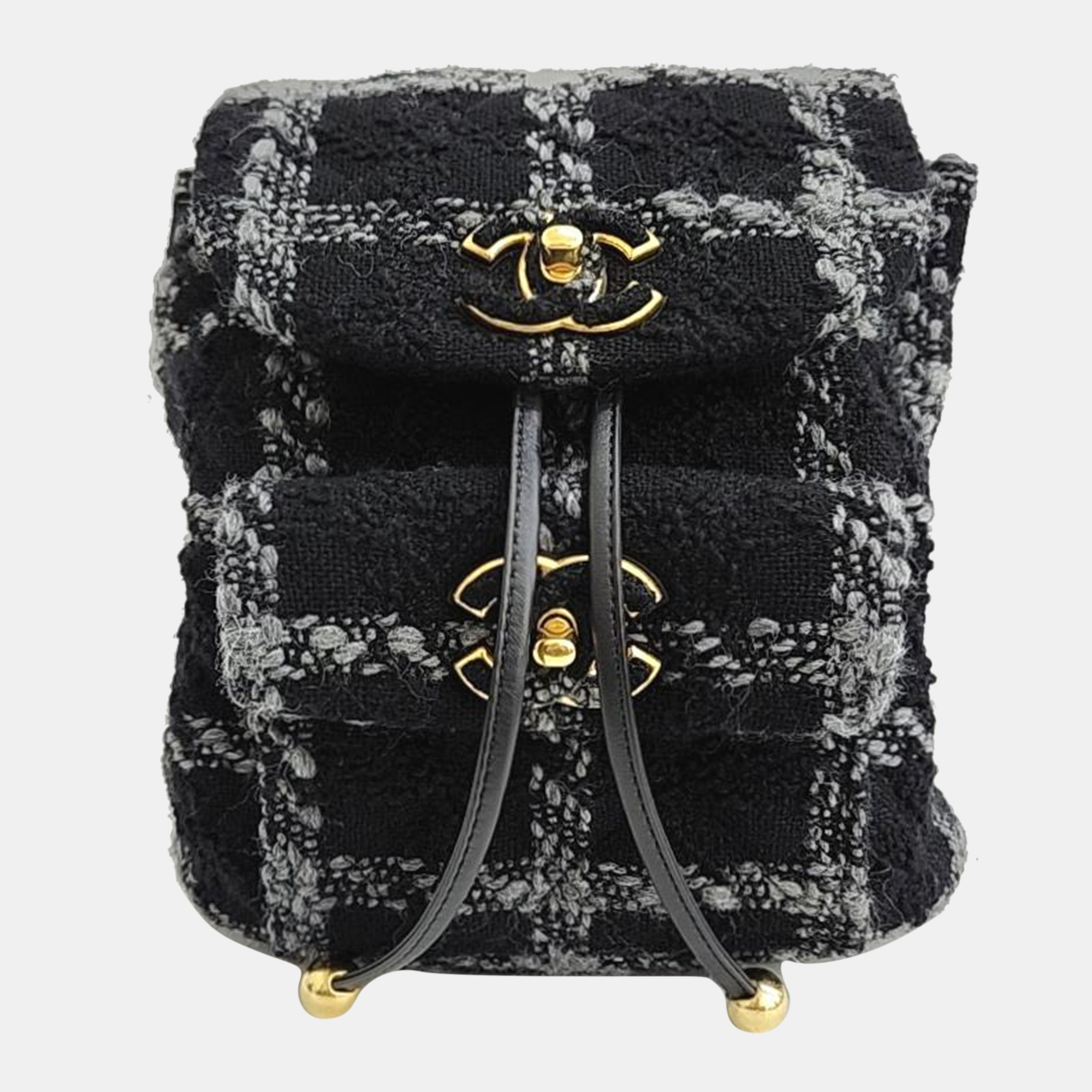 Chanel Tweed Black Backpack