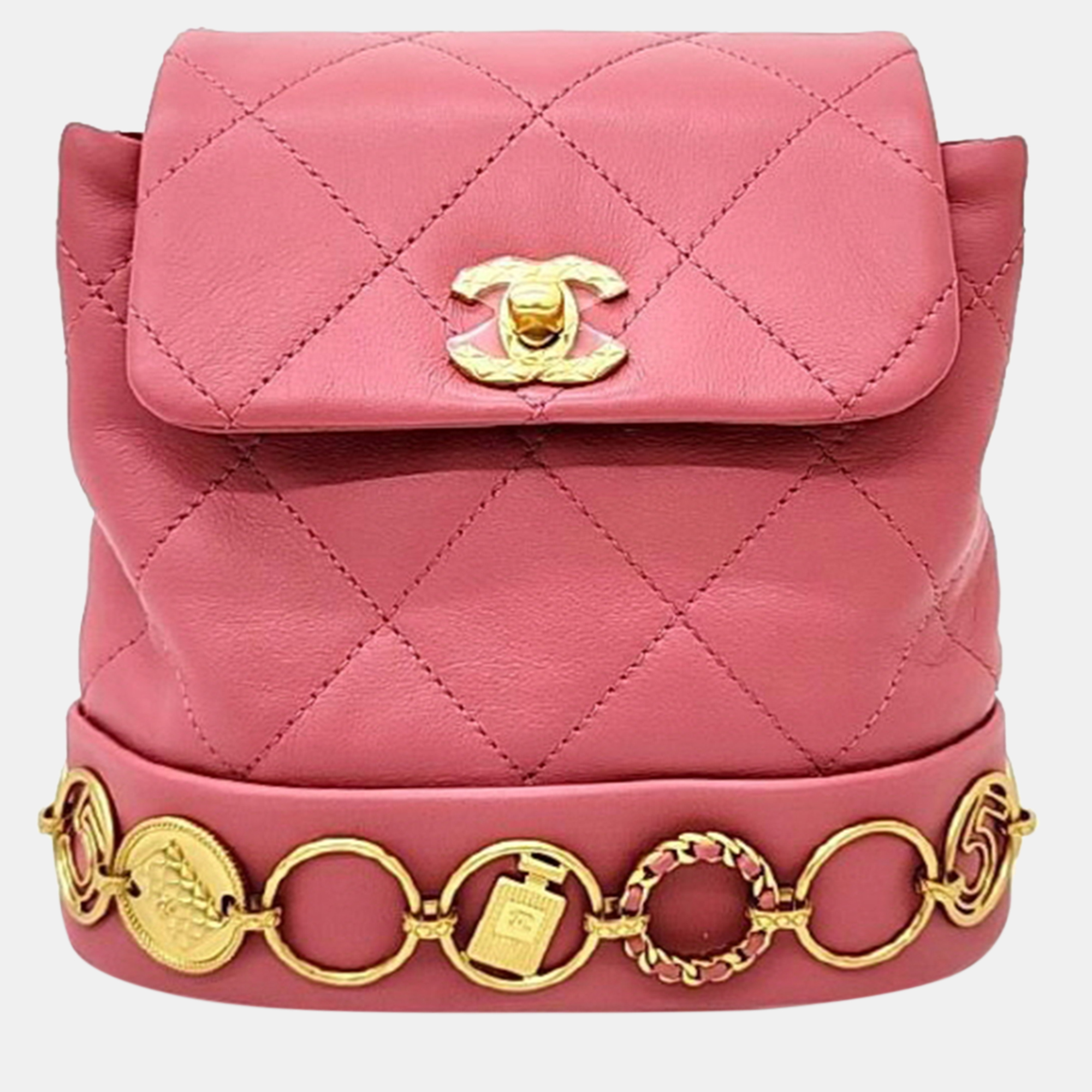 Chanel Leather Pink Small Backpack
