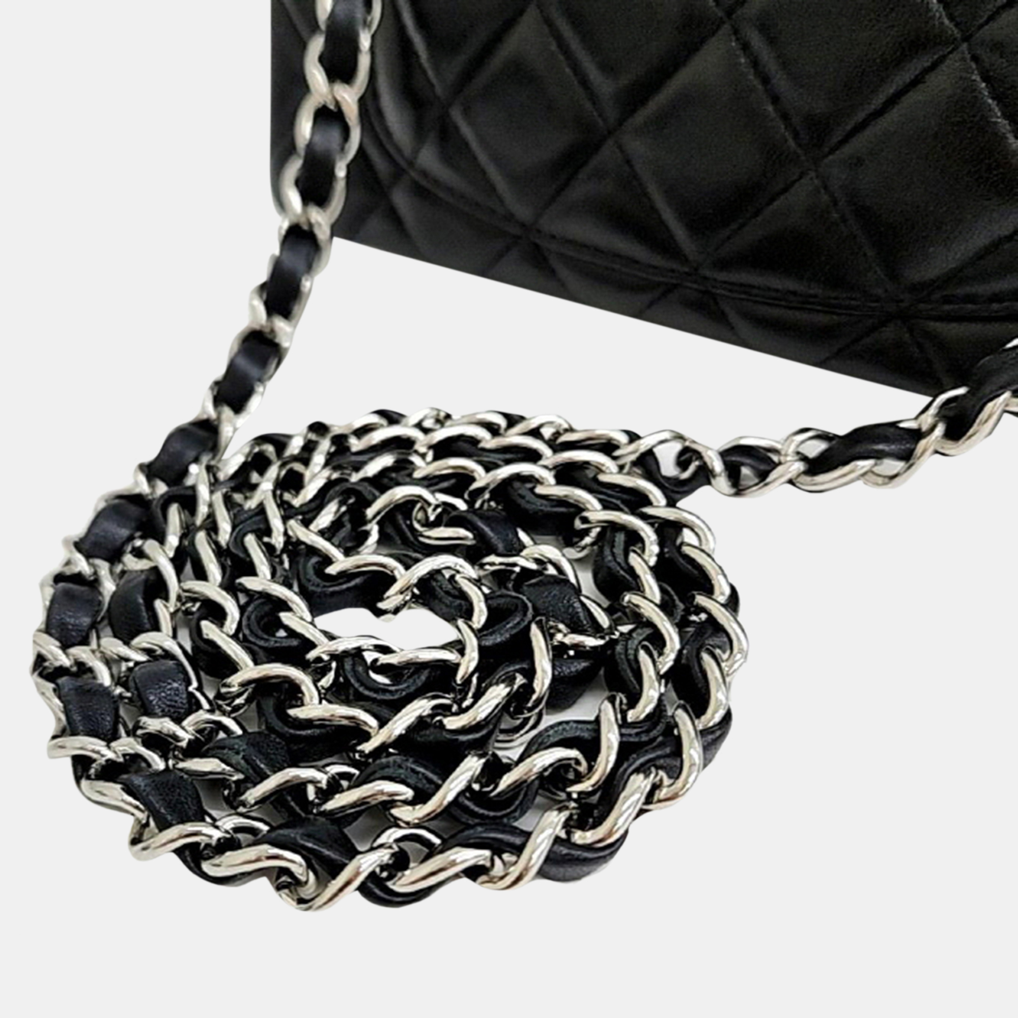 Chanel Lambskin Classic New Mini Crossbody Bag