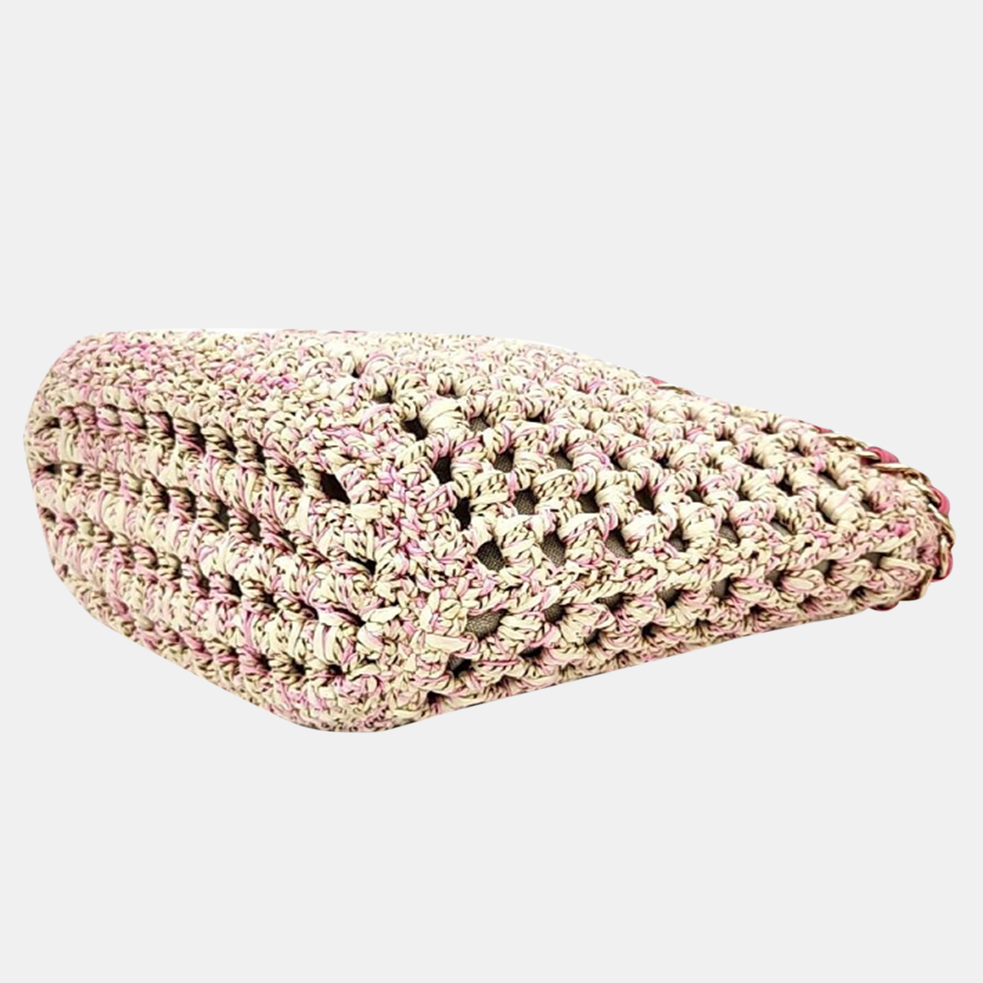 Chanel Mixed Fiber Crochet Chain Shoulder Bag